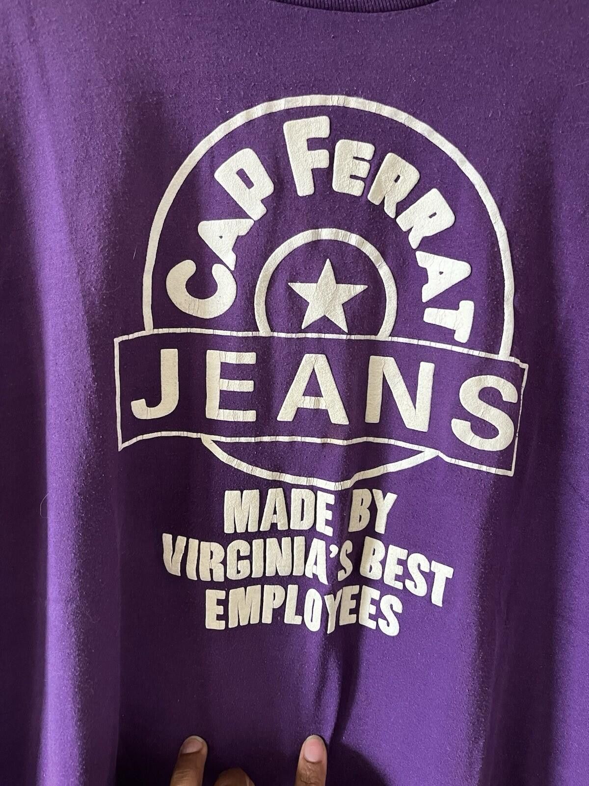 Jerzees VTG Cap Ferrat Jeans Tee L Purple Size US L / EU 52-54 / 3 - 2 Thumbnail