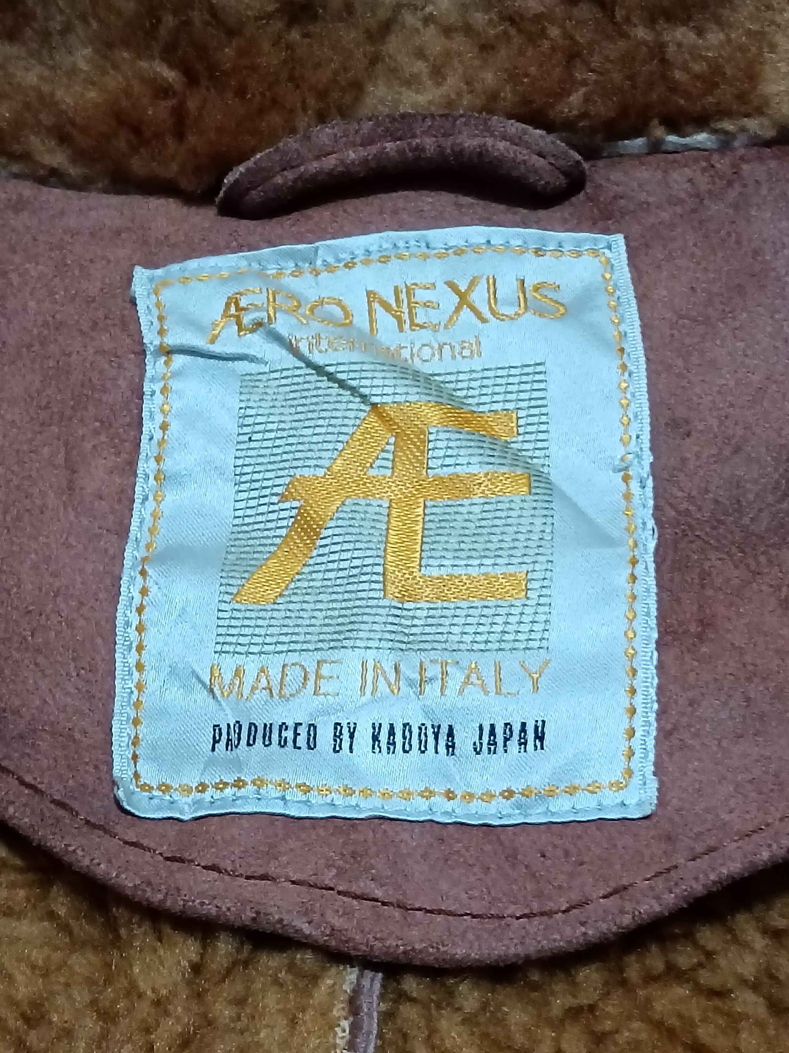 Kadoya KADOYA AERO NEXUS INTERNATIONAL SHEARLING LEATHER JACKET Size US M / EU 48-50 / 2 - 5 Thumbnail