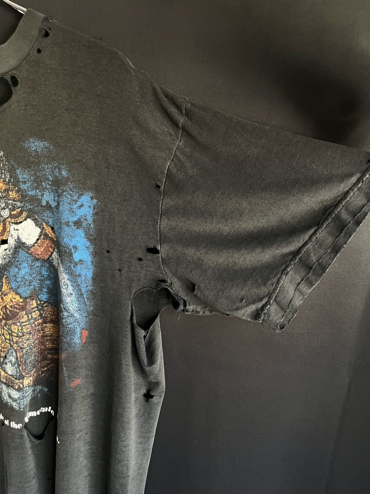 Vintage 90s Thrashed “Emerald Buddha” Tee Size US XL / EU 56 / 4 - 7 Thumbnail