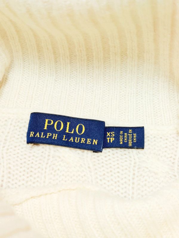 Polo Ralph Lauren 90% wool 10% cashmere sweater turtleneck jumper ecru Size US XS / EU 42 / 0 - 4 Thumbnail