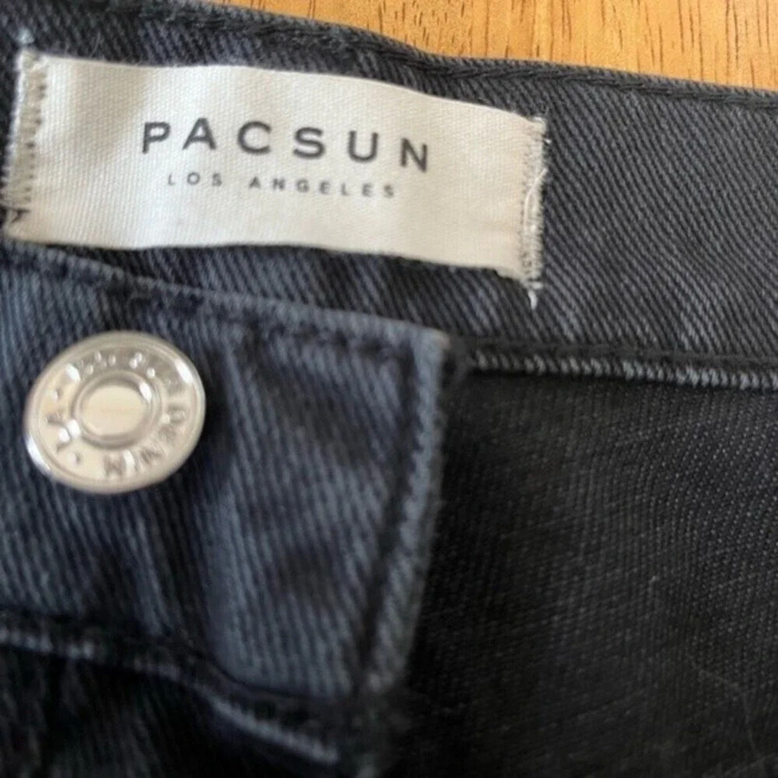 Pacsun Pacsun High Rise Straight jeans, size 28, in black. Size 28" / US 6 / IT 42 - 5 Thumbnail