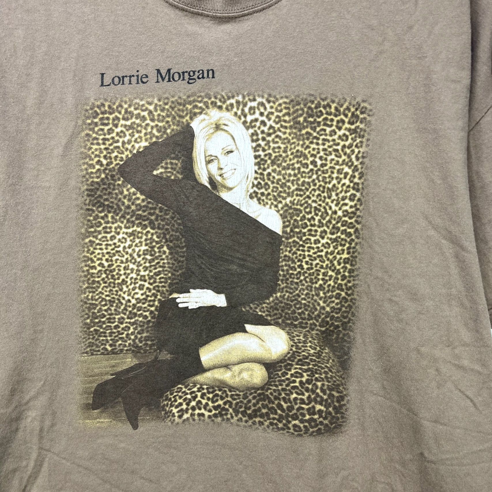 Hanes VINTAGE Lorrie Morgan Tour T Shirt XL Hanes Brown Men XL T-Shirt Vintage 90s Fans Mens Size US XL / EU 56 / 4 - 2 Thumbnail
