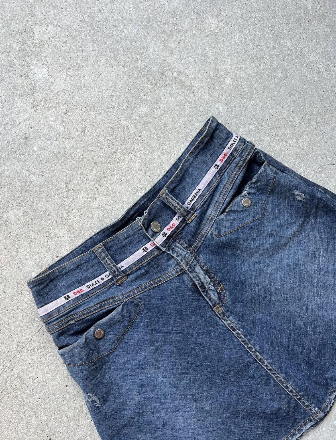Dolce & Gabbana Vintage Dolce&Gabbana Denim Skirt Size 30" / US 8 / IT 44 - 3 Thumbnail