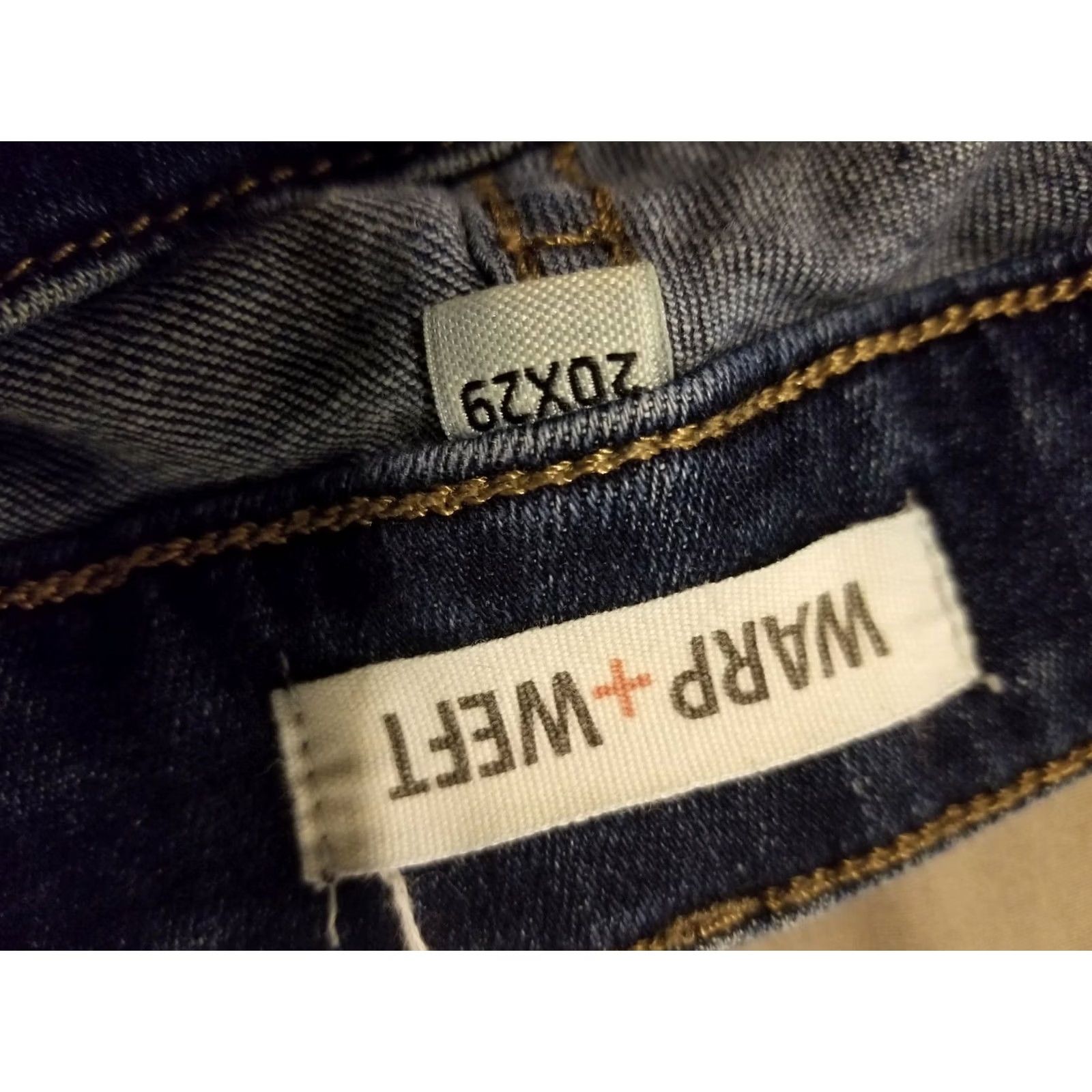Denime Warp + Weft Jeans Womens Skinny Denim Stretch Blue 20x29 38x29 Size 20 Regular Size 42" / US 20 - 3 Thumbnail