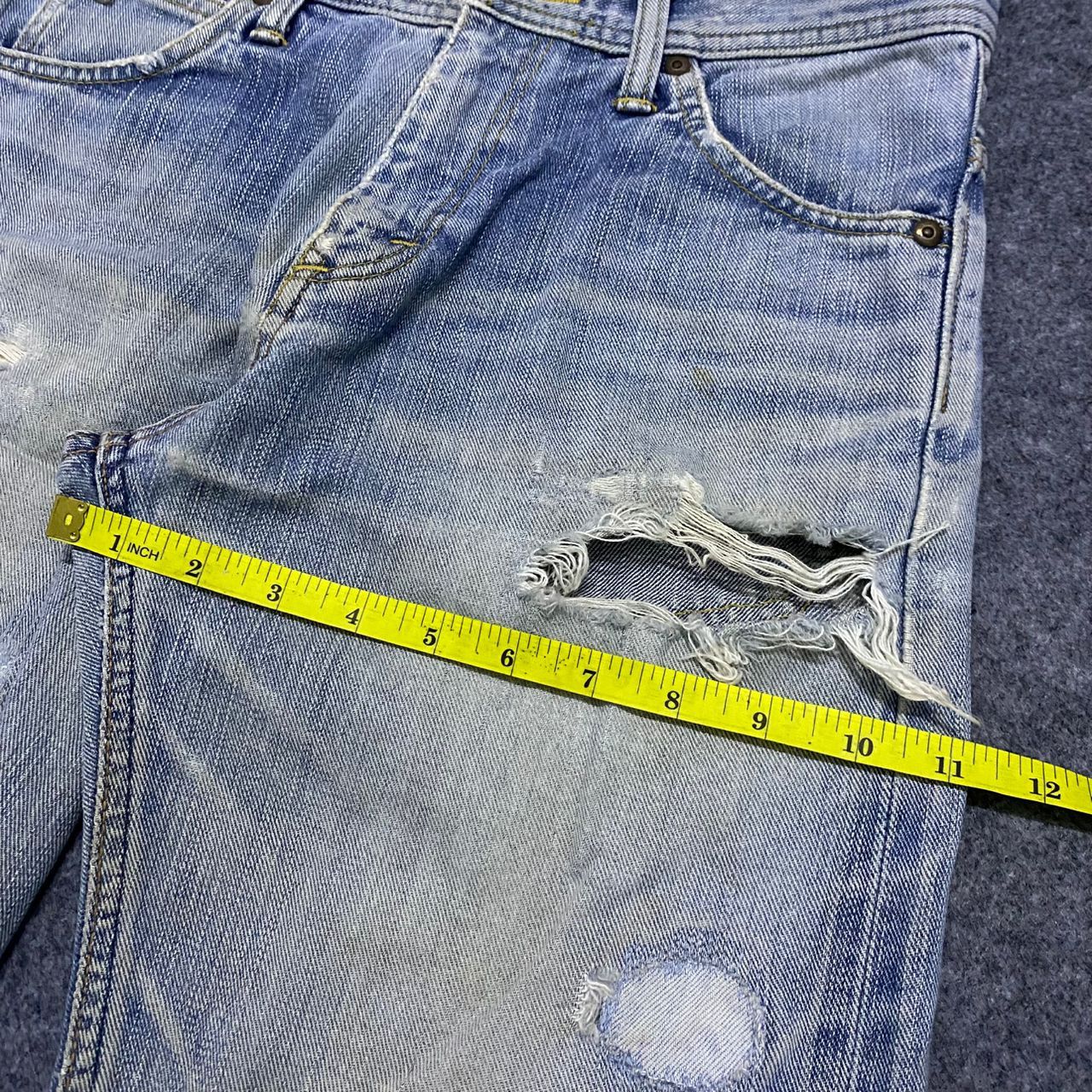 If Six Was Nine 💥Best offer💥Vintage Lee Cowboy Selvegde Distressed Denim Size US 30 / EU 46 - 4 Thumbnail