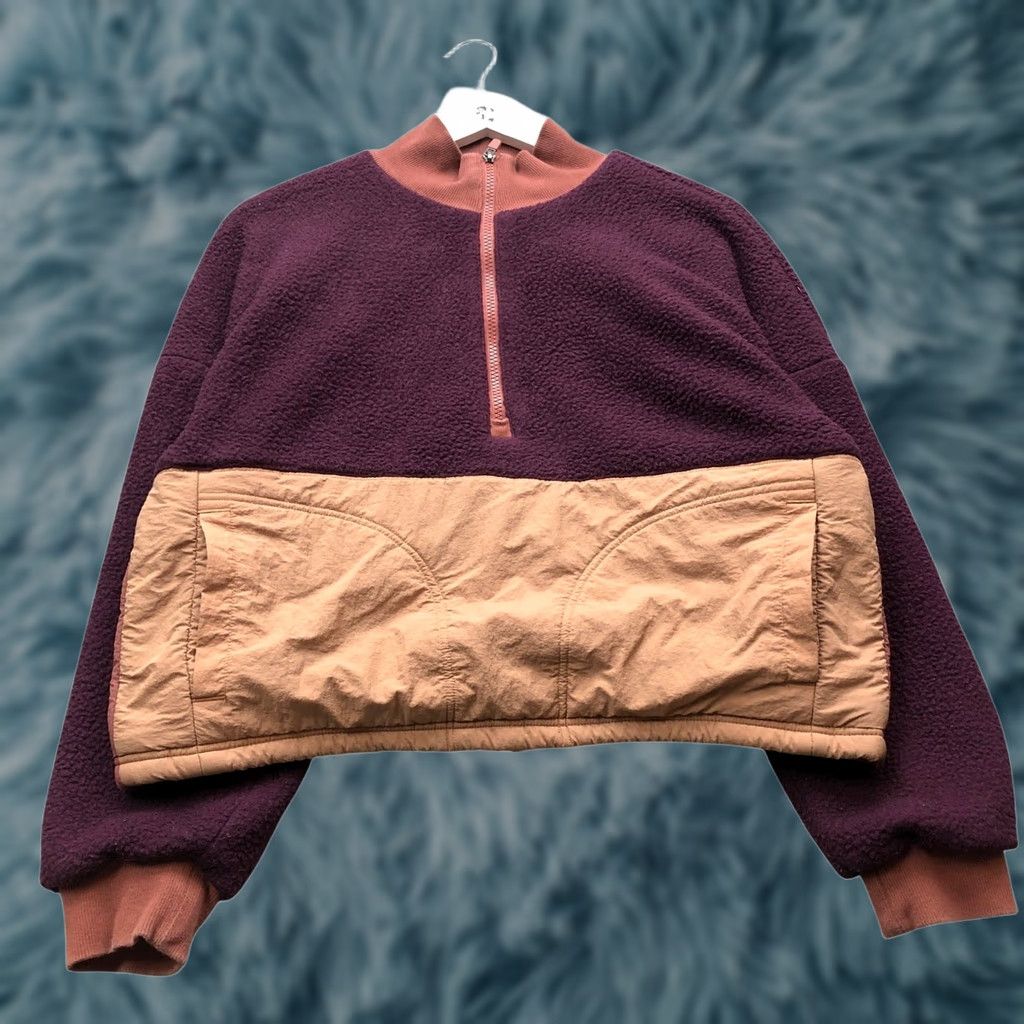 Fabletics Fabletics Sweatshirt Pullover 1/2 Zip Mock Neck Colorblock Womens Medium Orange Purple Size M / US 6-8 / IT 42-44 - 1 Thumbnail