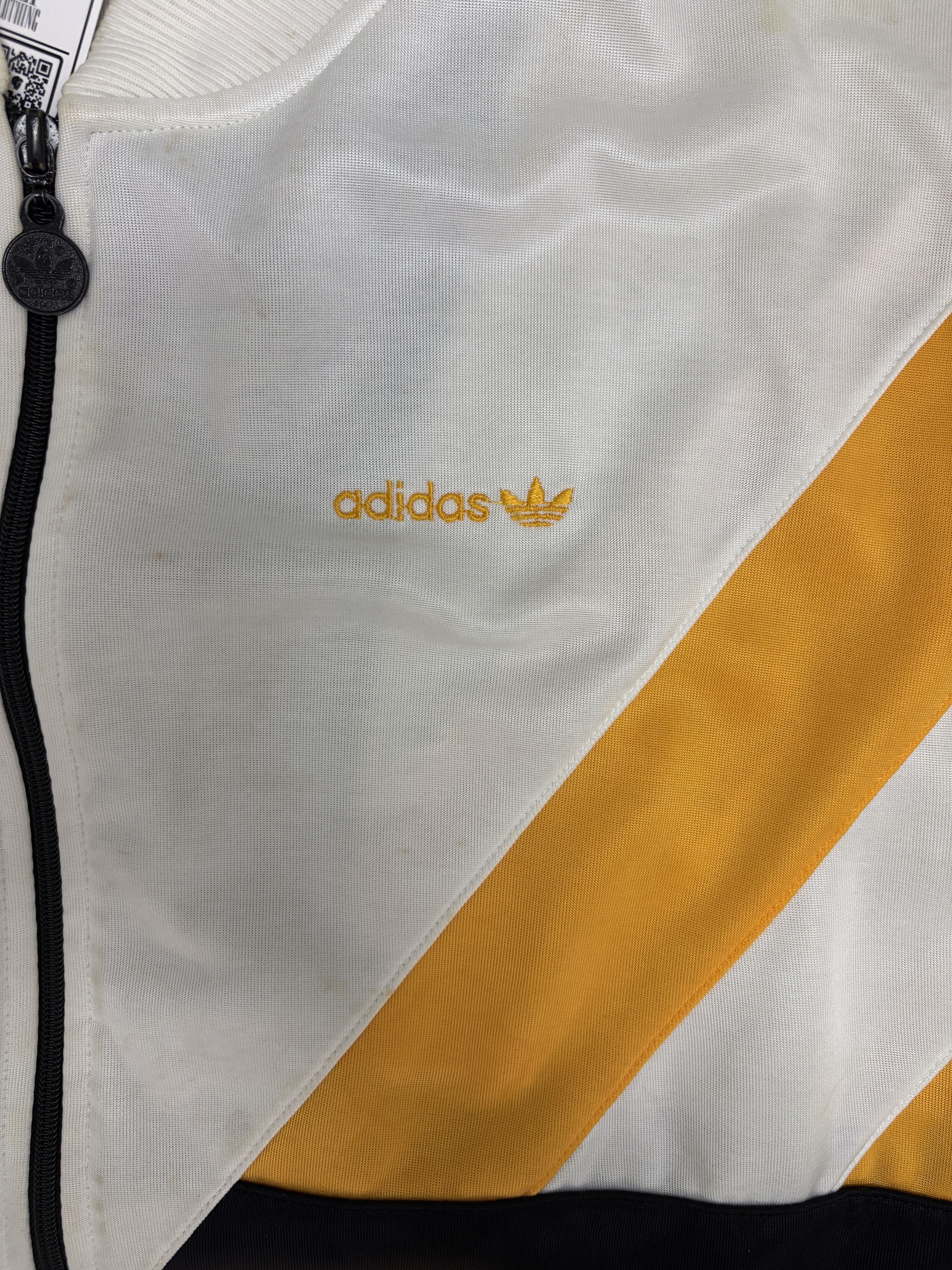 Adidas Adidas Embroidered Vintage White Track Jacket Size US XL / EU 56 / 4 - 2 Thumbnail