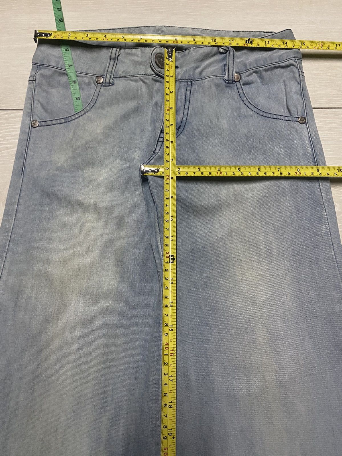JNCO Vintage Royal Party Light Wash Super Baggy Jeans Size US 28 / EU 44 - 11 Thumbnail