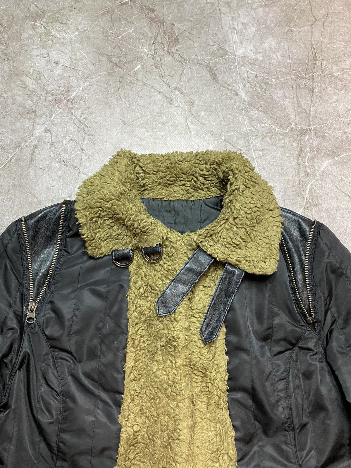 Vintage Vintage Avant-garde alternative faux-fur bomber jacket Size L / US 10 / IT 46 - 9 Thumbnail