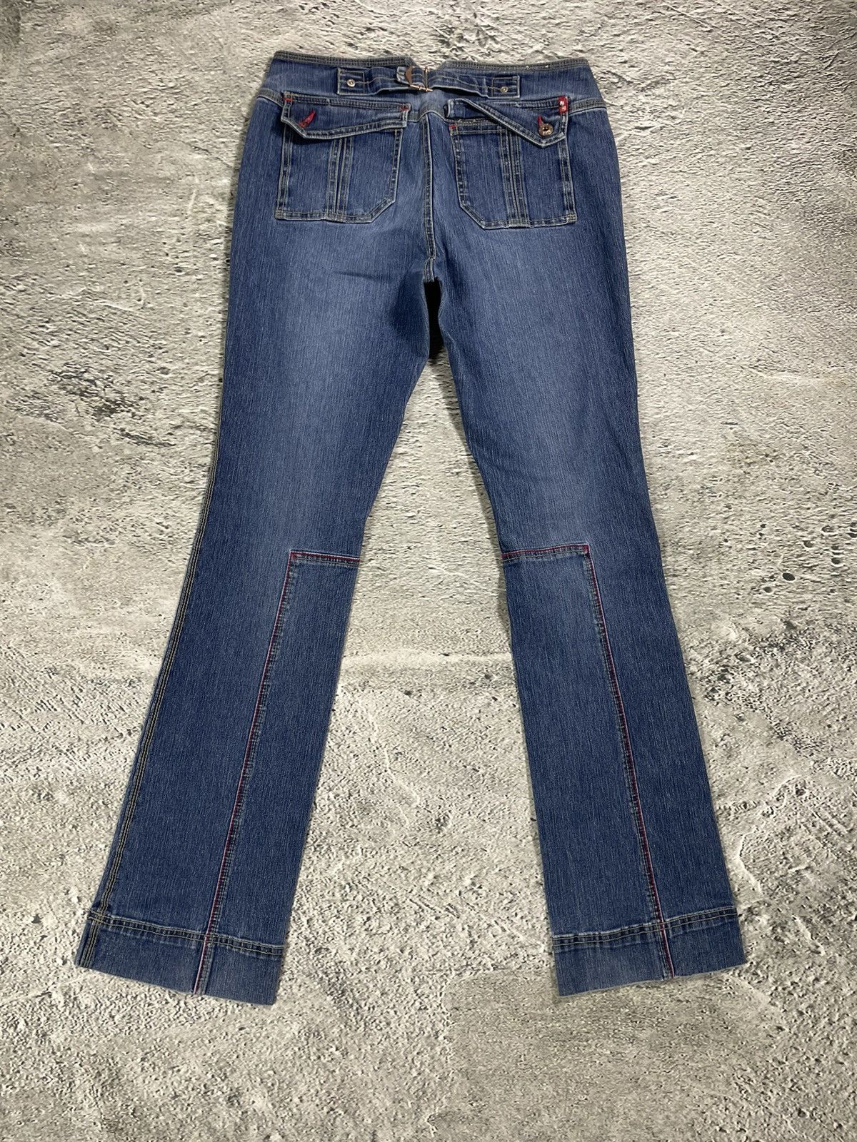 Ecko Unltd. Ecko Red flared jeans denim pants Y2K Size 28" / US 6 / IT 42 - 4 Thumbnail