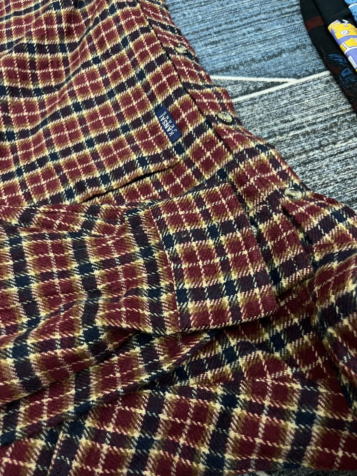 Flannel 💥Rare💥 VINTAGE 90s KANSAI YAMAMOTO FLANNEL Size US M / EU 48-50 / 2 - 9 Thumbnail