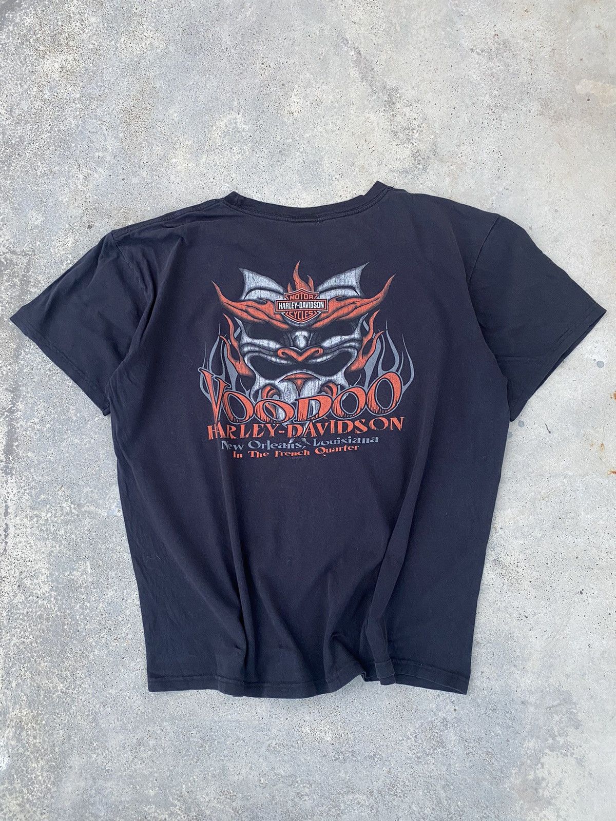 Harley Davidson Vintage Harley Davidson Voodoo Flames Tees Size US XL / EU 56 / 4 - 1 Thumbnail