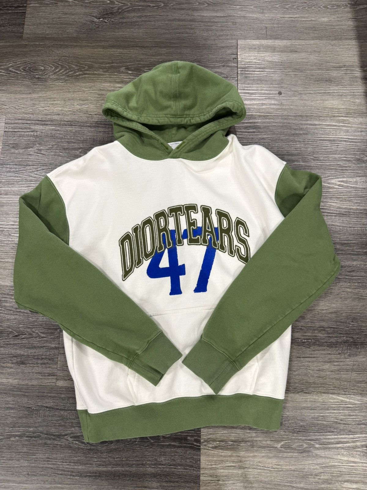 DENIM TEARS × Dior Dior X Denim Tears Oversized ‘47’ Logo Hoodie Size US M / EU 48-50 / 2 - 1 Thumbnail