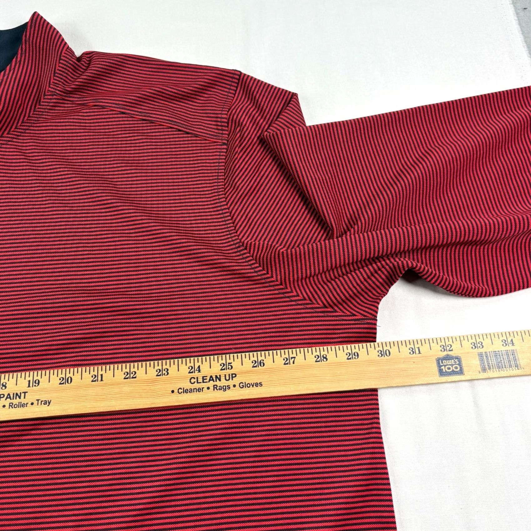 Cutter & Buck Cutter & Buck Shirt Mens 3XB Big Red Striped Golf Pullover 1/4 Zip Performance Size US XXL / EU 58 / 5 - 4 Thumbnail