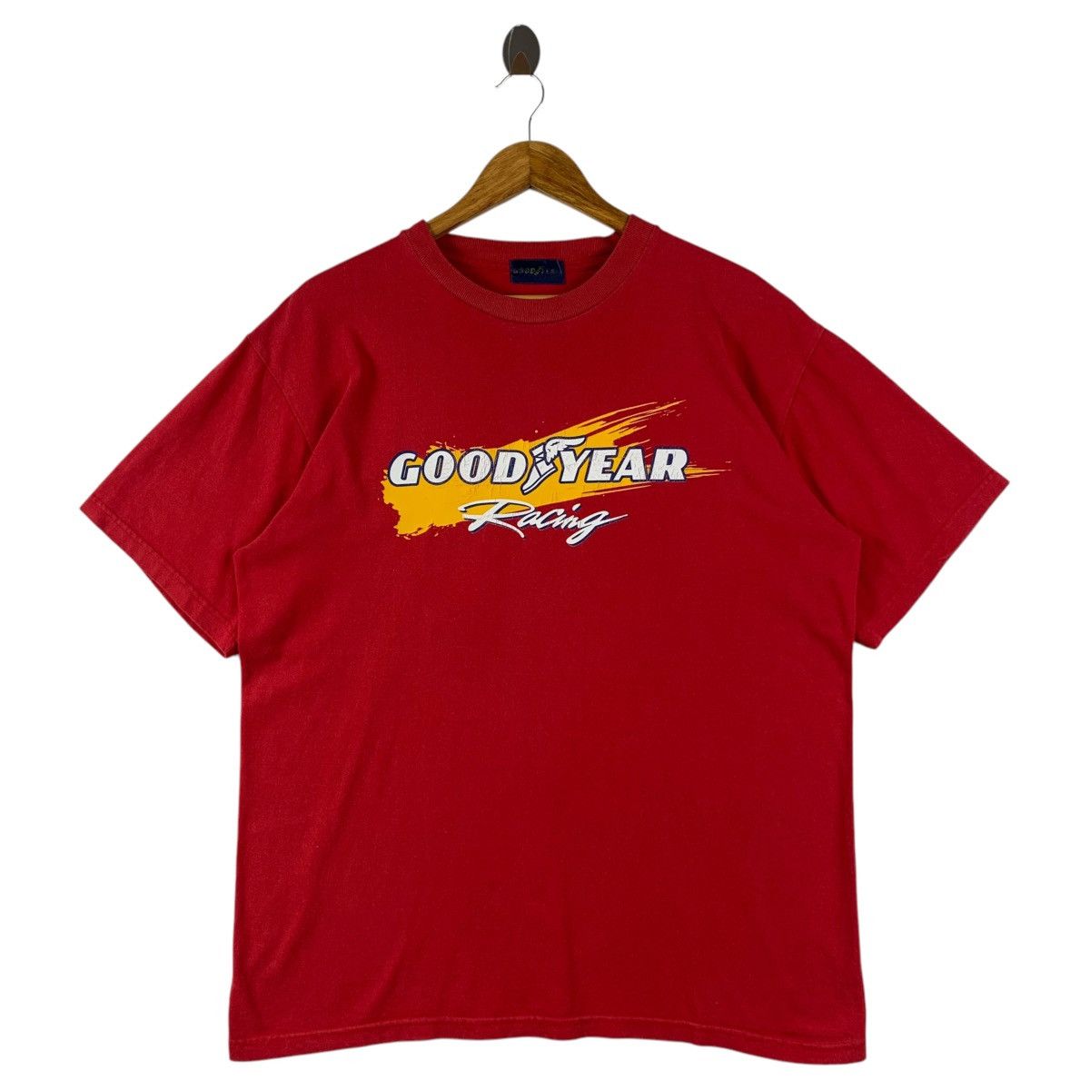Vintage GOODYEAR racing red tee
