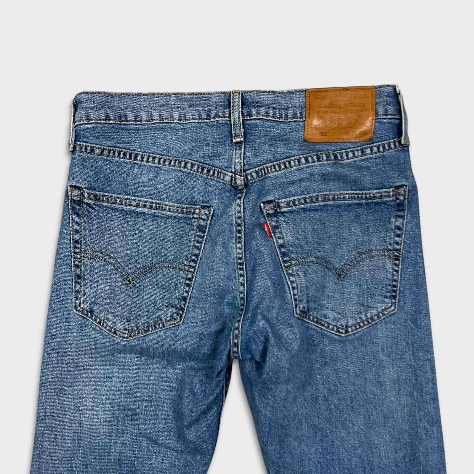 Levi's × Vintage Levi's 502 Jeans 31x30 Regular Taper Fit Premium Denim Pants Size US 31 - 6 Thumbnail