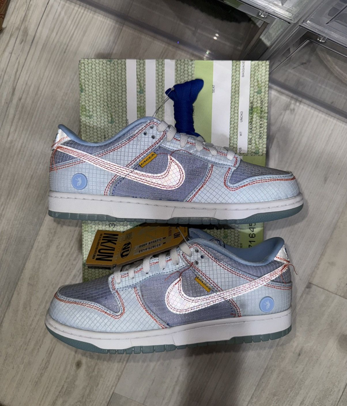 Nike × Union LA Union Nike Dunk Low Passport Pack Argon Size US 8 / EU 41 - 2 Thumbnail