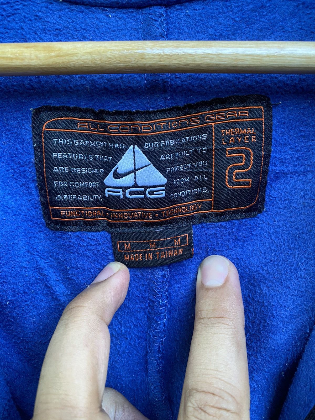 Nike Vintage Nike ACG Half Zipper Fleece Jacket Size US M / EU 48-50 / 2 - 11 Thumbnail