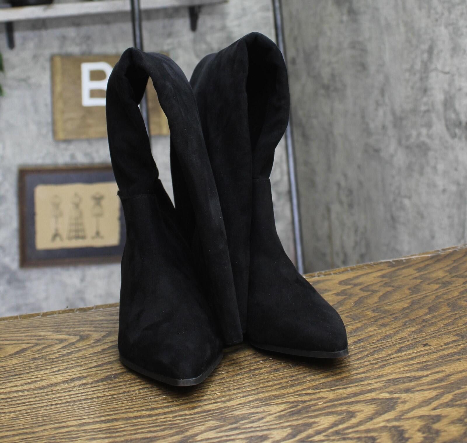 Other New On 34th Womens Boots 10019655400 Black Microsuede 5m Size US 5 / IT 35 - 4 Thumbnail
