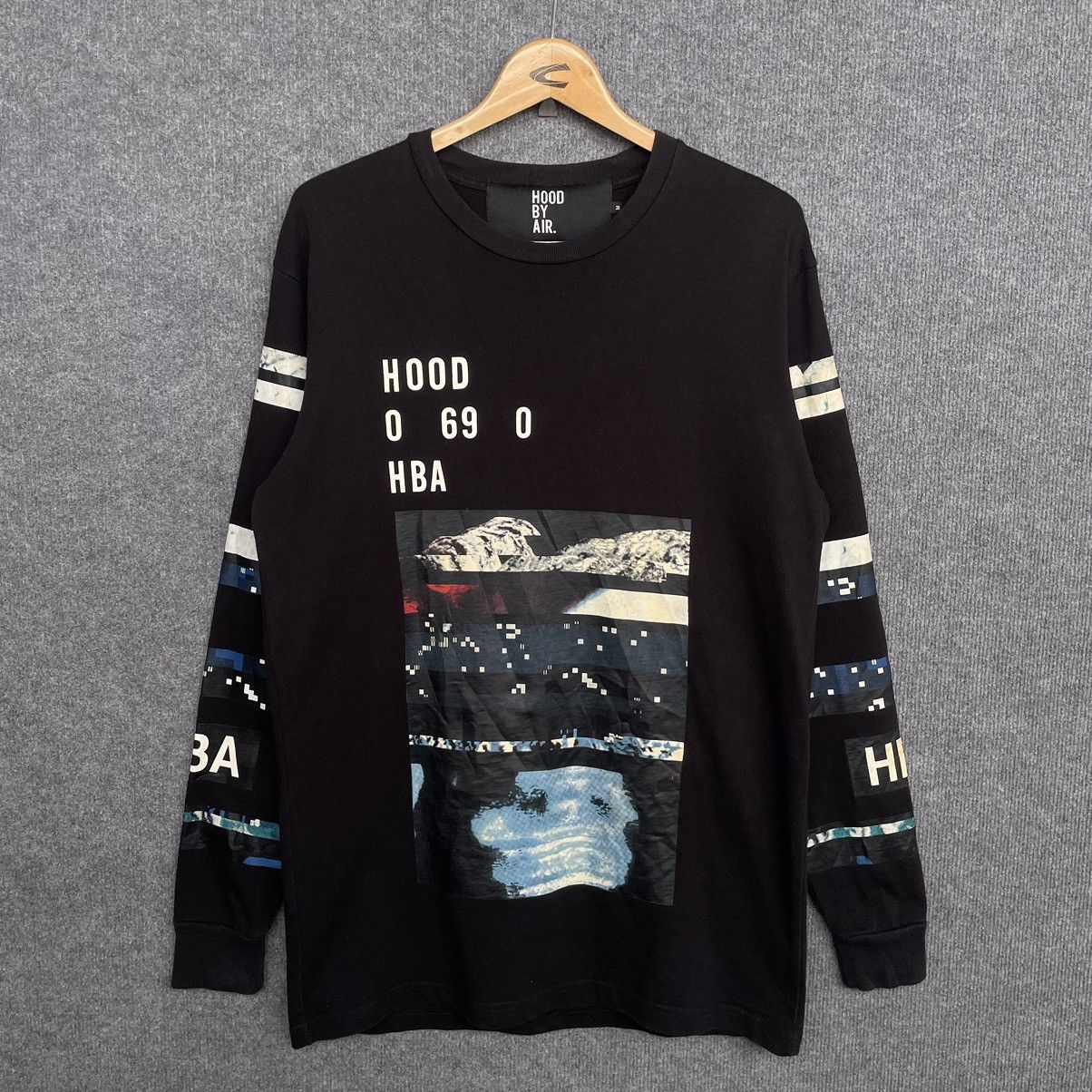 HBA BLACK LAYERED GRAPHIC L/S T-SHIRT