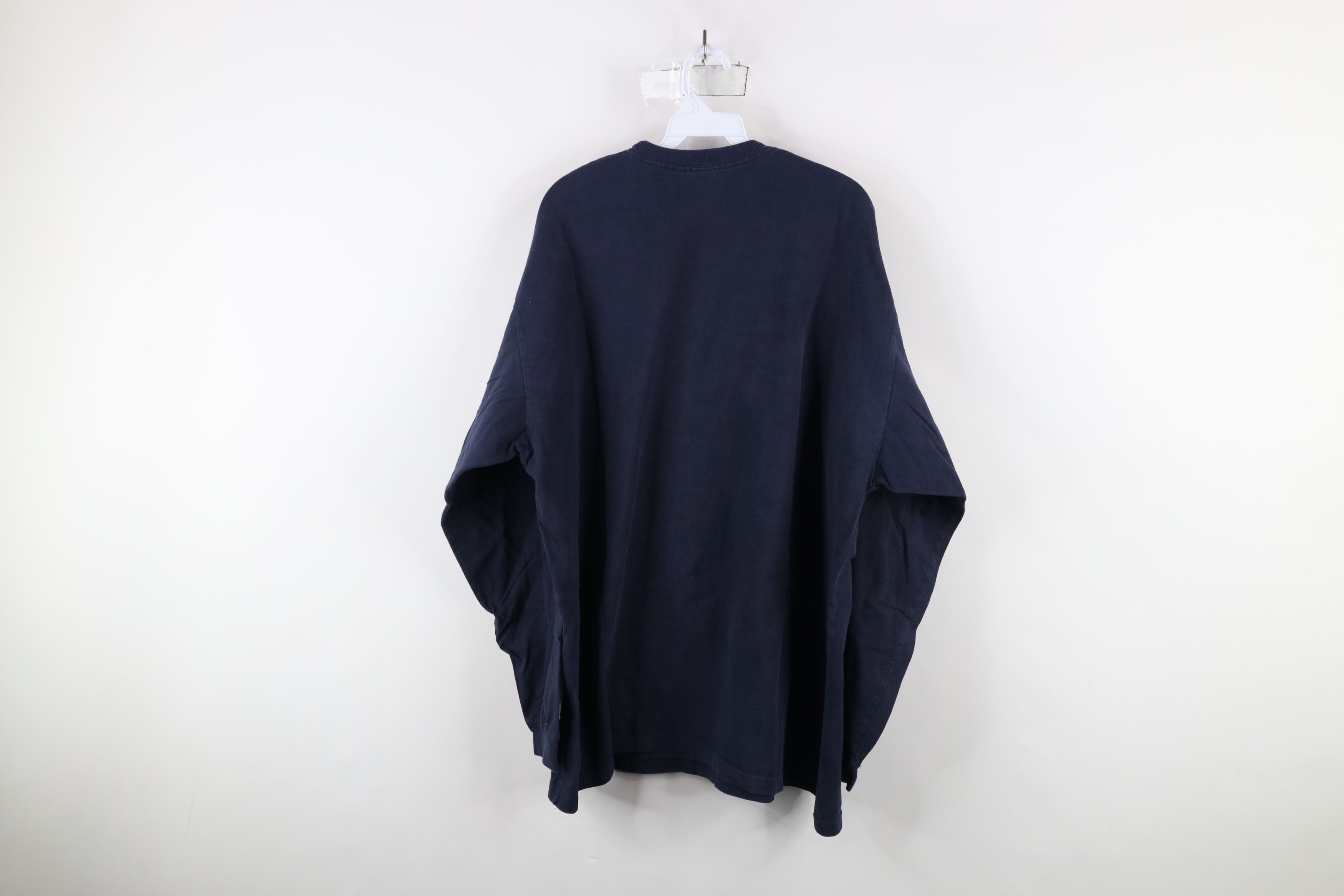 Vintage Vintage 90s Streetwear Heavy Long Sleeve T-Shirt Blue Cotton Size US XL / EU 56 / 4 - 7 Thumbnail