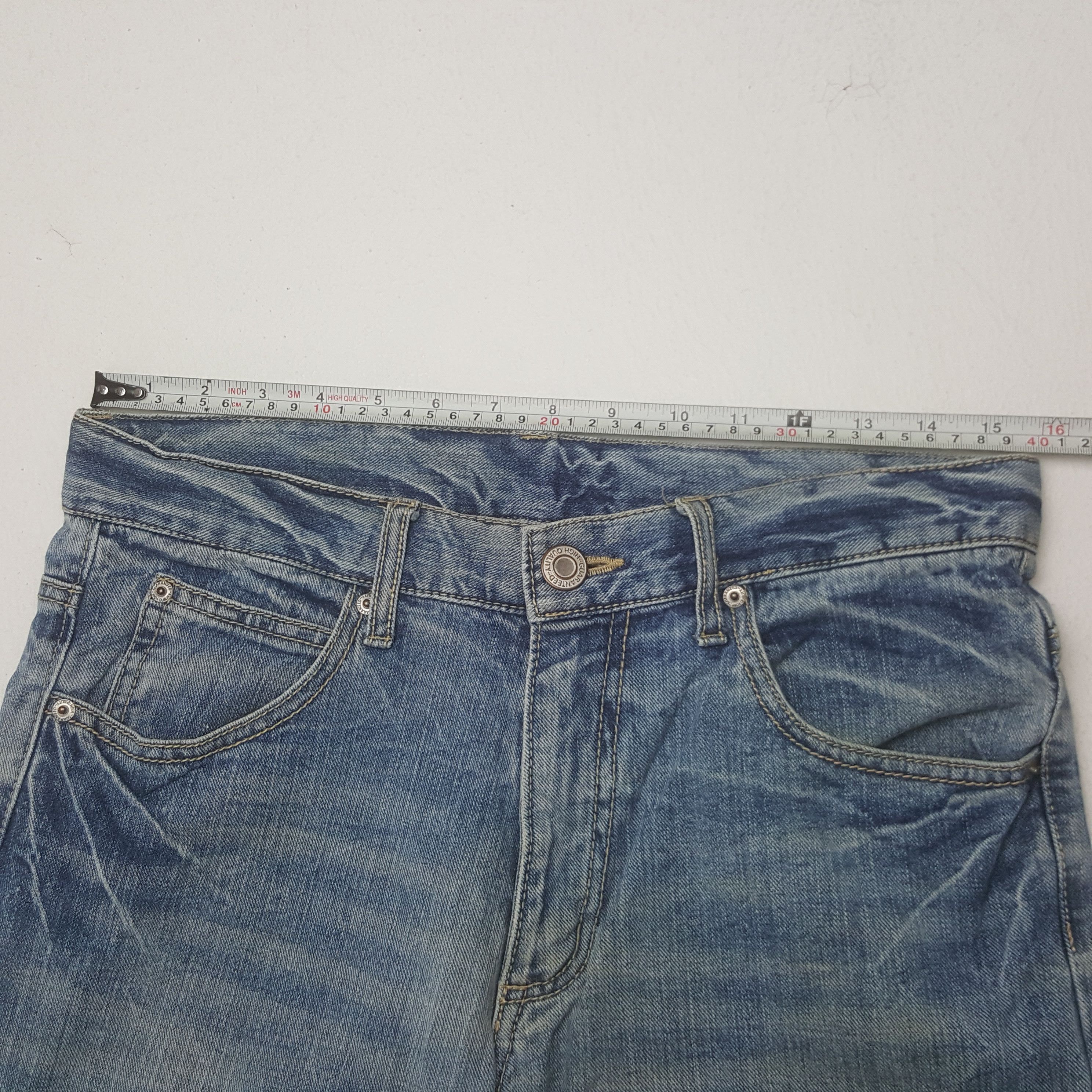 Japanese Brand Vintage Back & Forth Back Print Punk Style Denim Jeans Size US 31 - 10 Thumbnail