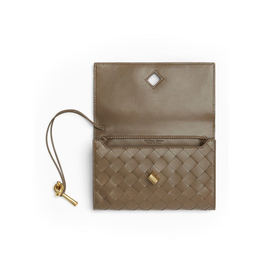 Bottega Veneta BOTTEGA VENETA Andiamo $2200 Pinecone Pouch On Strap New & A Size ONE SIZE - 3 Thumbnail