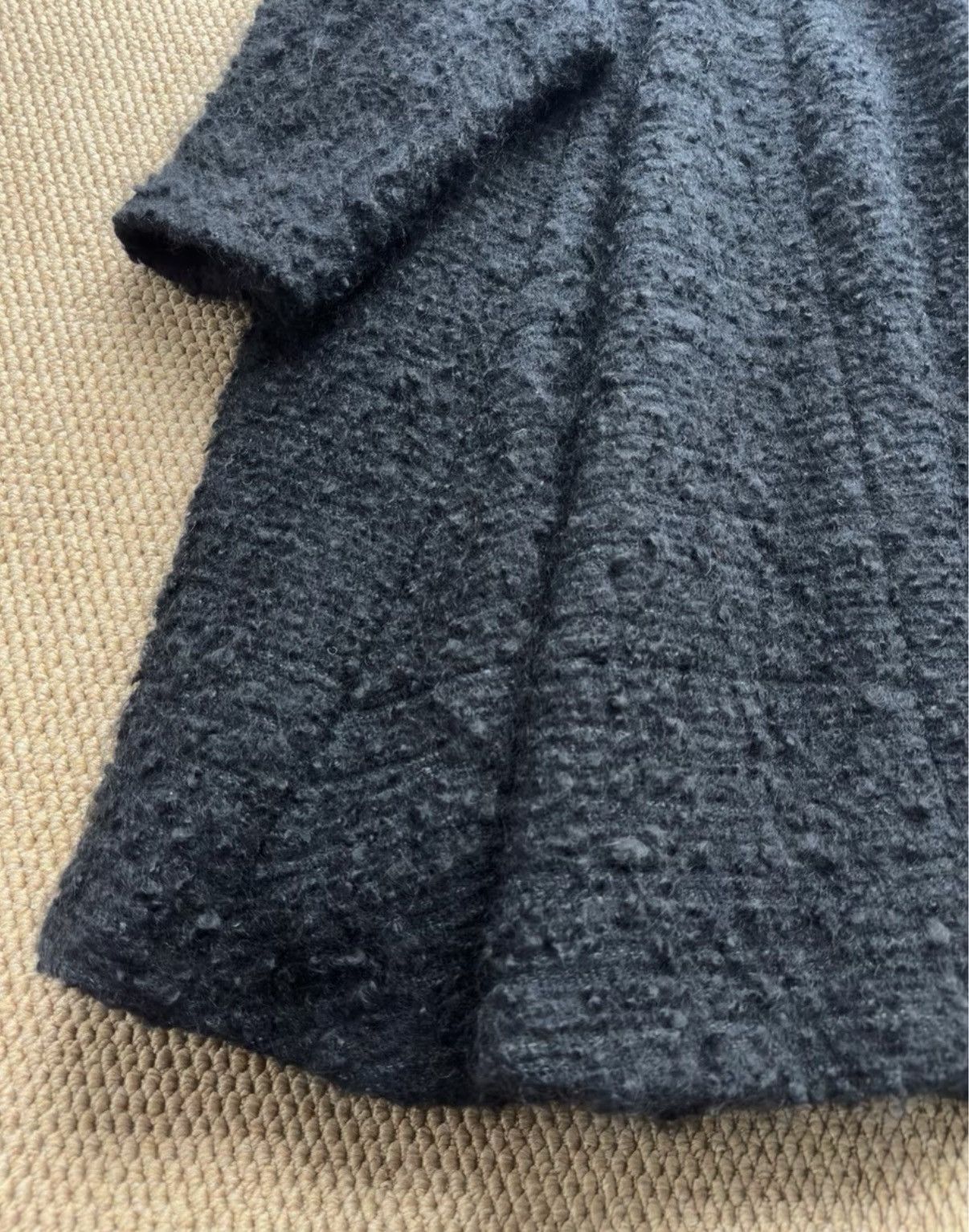 Comme des Garcons COMME des GARÇONS AD2018 Black Wool Blend Coat K23 Size S / US 4 / IT 40 - 6 Thumbnail