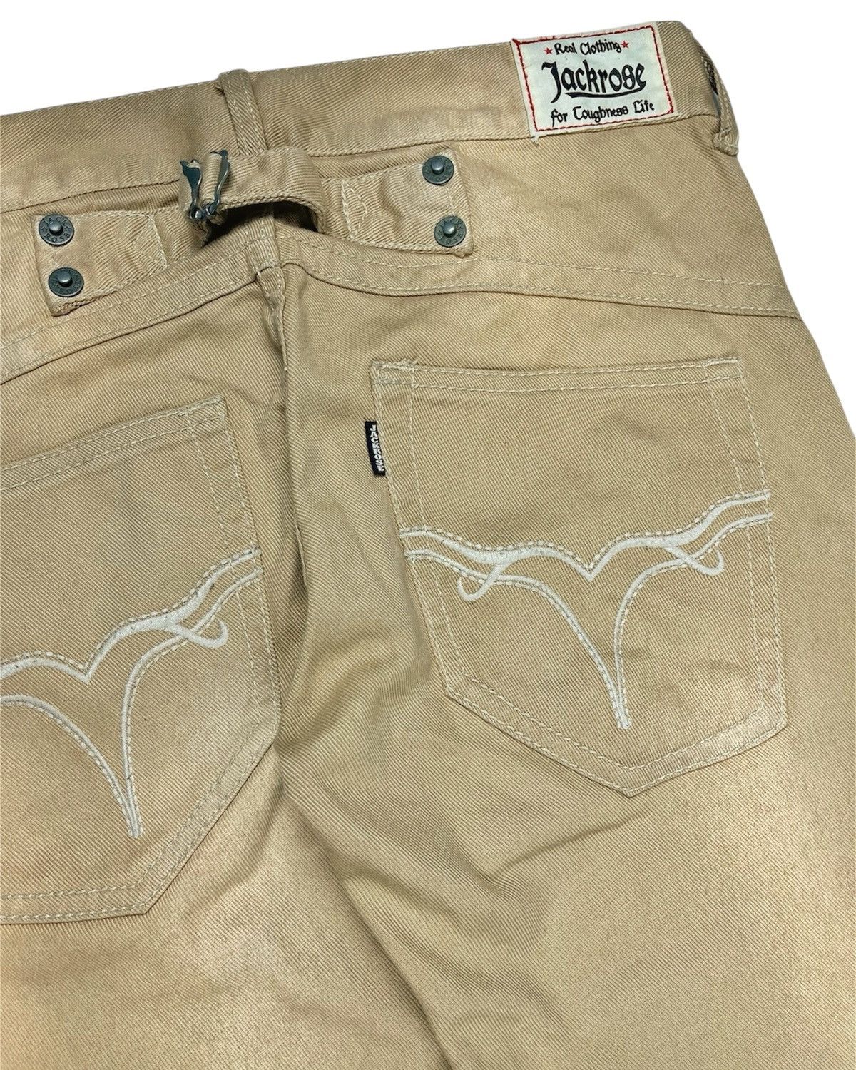 JACKROSE 2000s Jackrose Buckle Back Bootcut Pants Size US 32 / EU 48 - 5 Thumbnail