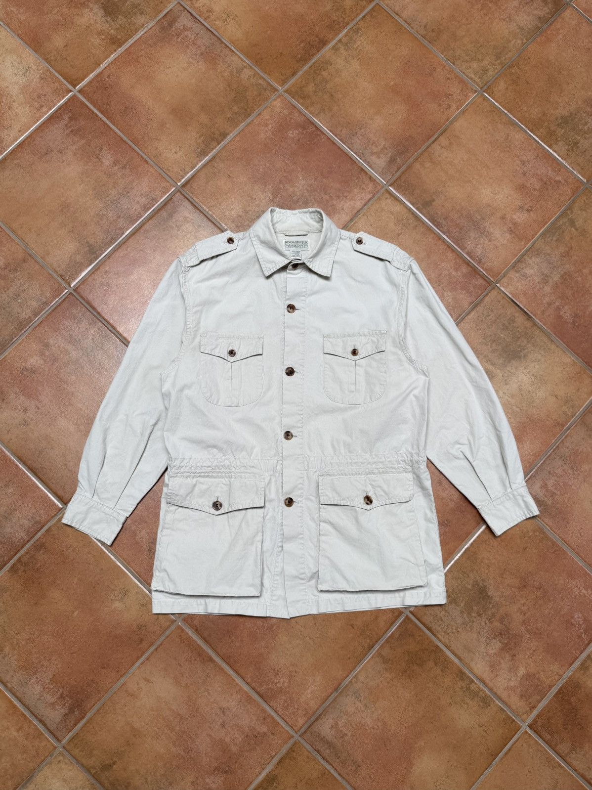 Banana Republic Vintage Banana Republic Canvas Safari Jacket Size US L / EU 52-54 / 3 - 2 Thumbnail