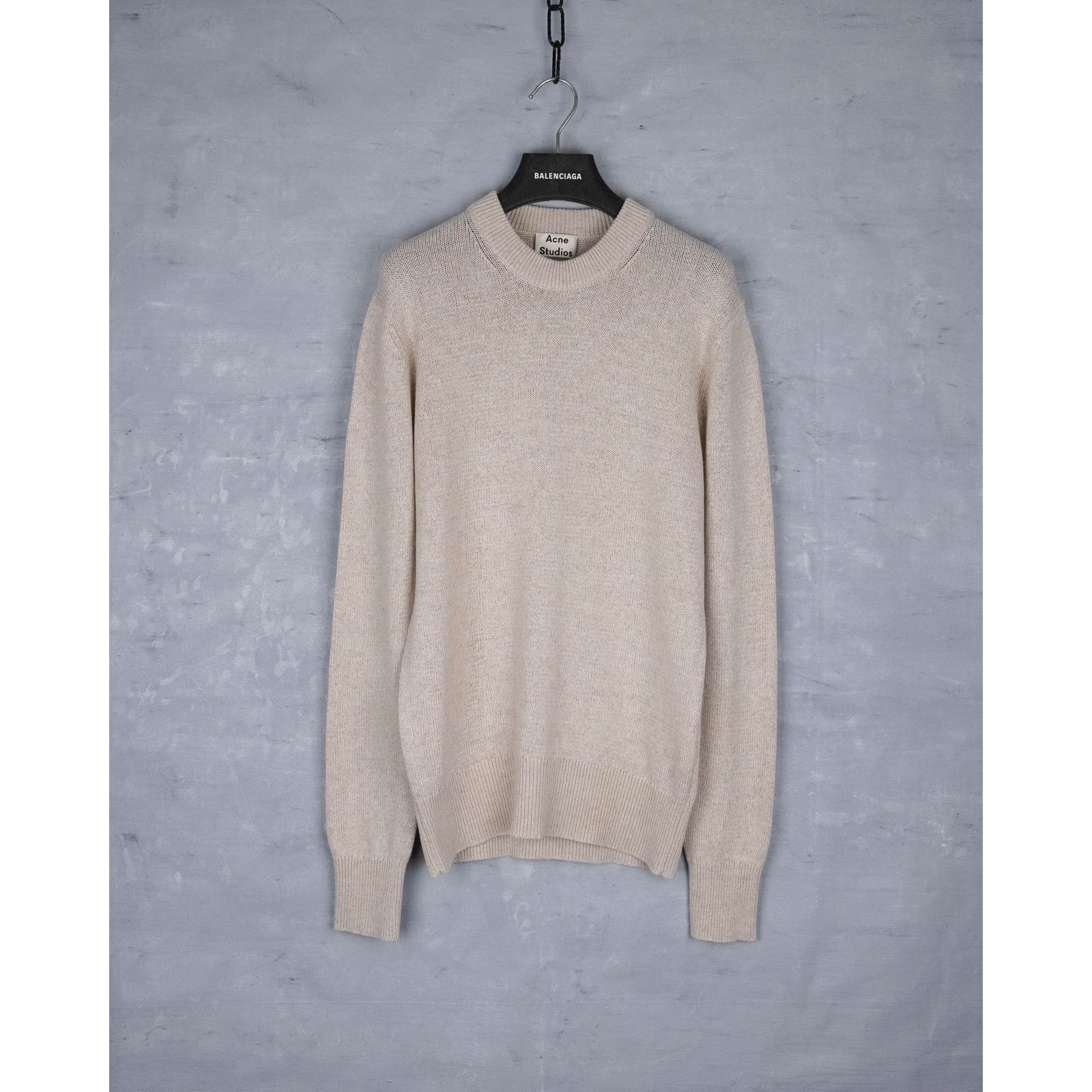Acne Studios Acne studios jena linen blend beige crewneck knit sweater Size US XS / EU 42 / 0 - 1 Thumbnail