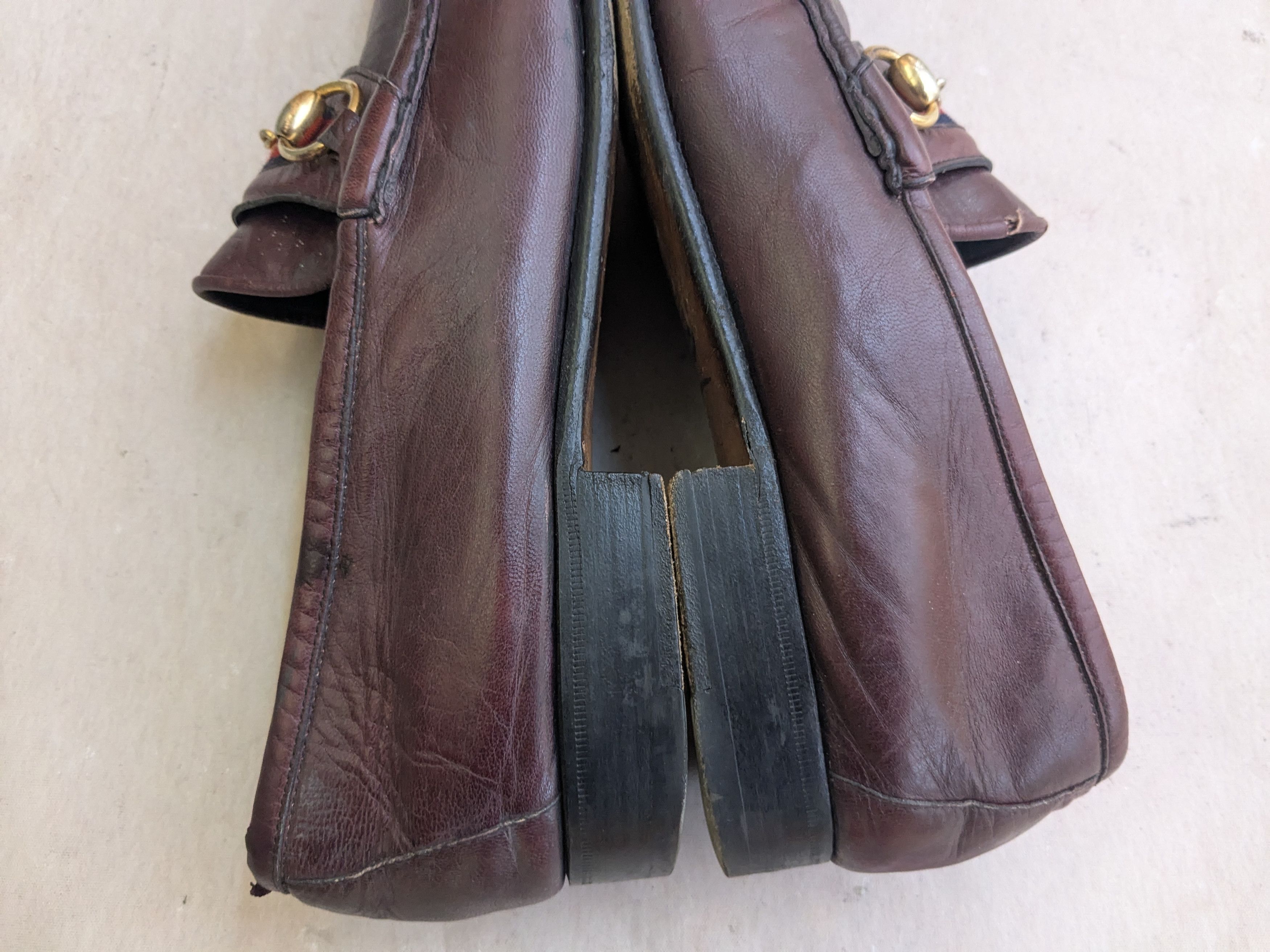 Gucci Vintage Gucci Horsebit Loafers Burgundy Leather 11.5 Snaffle Size US 11.5 / EU 44-45 - 10 Thumbnail