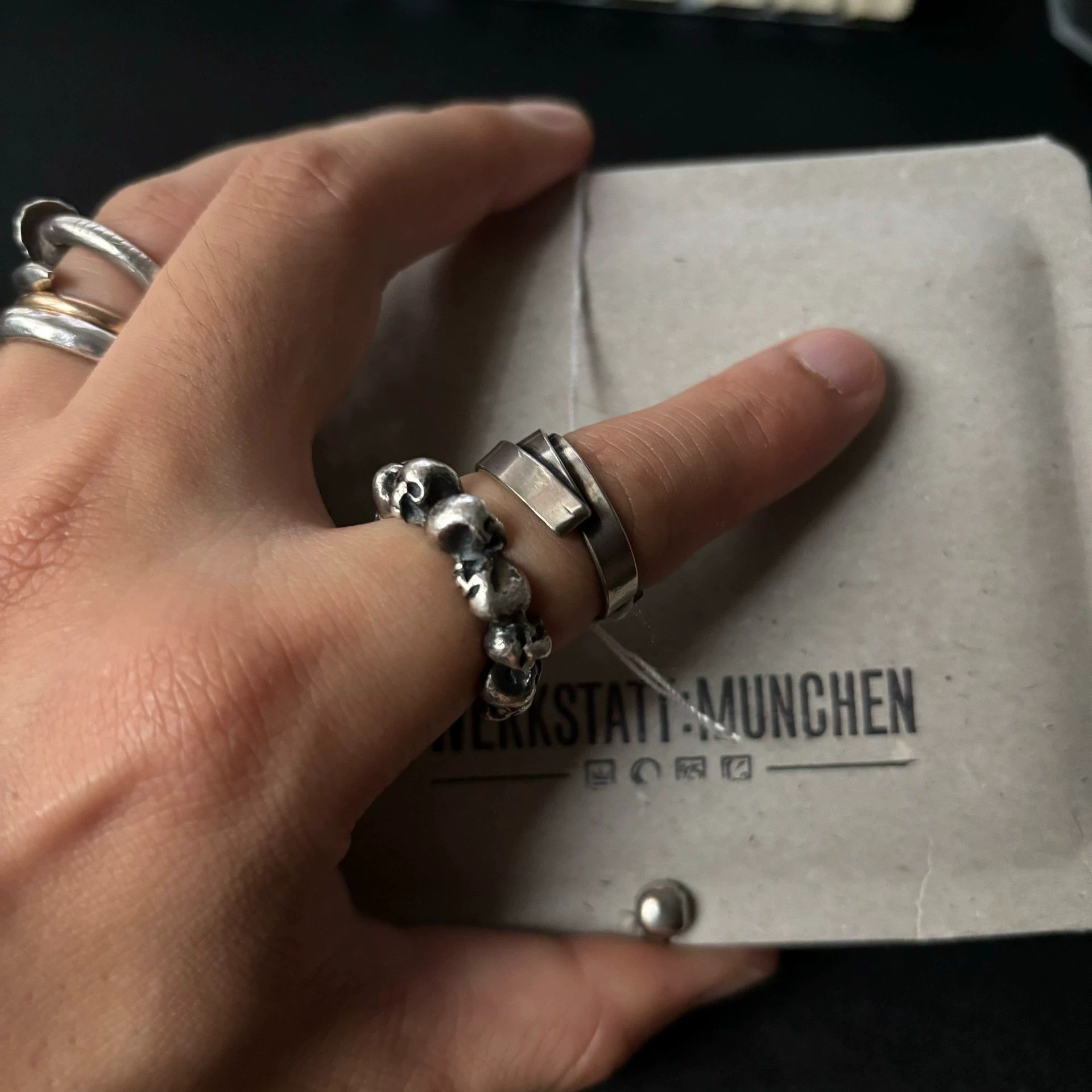 Werkstatt Munchen Werkstatt Munchen New Aged Folded Silver Ring S Size ONE SIZE - 4 Thumbnail