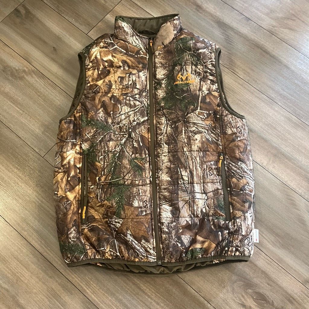 Other Real Tree Green Camo Reversible Vest Men Large Size US L / EU 52-54 / 3 - 2 Thumbnail