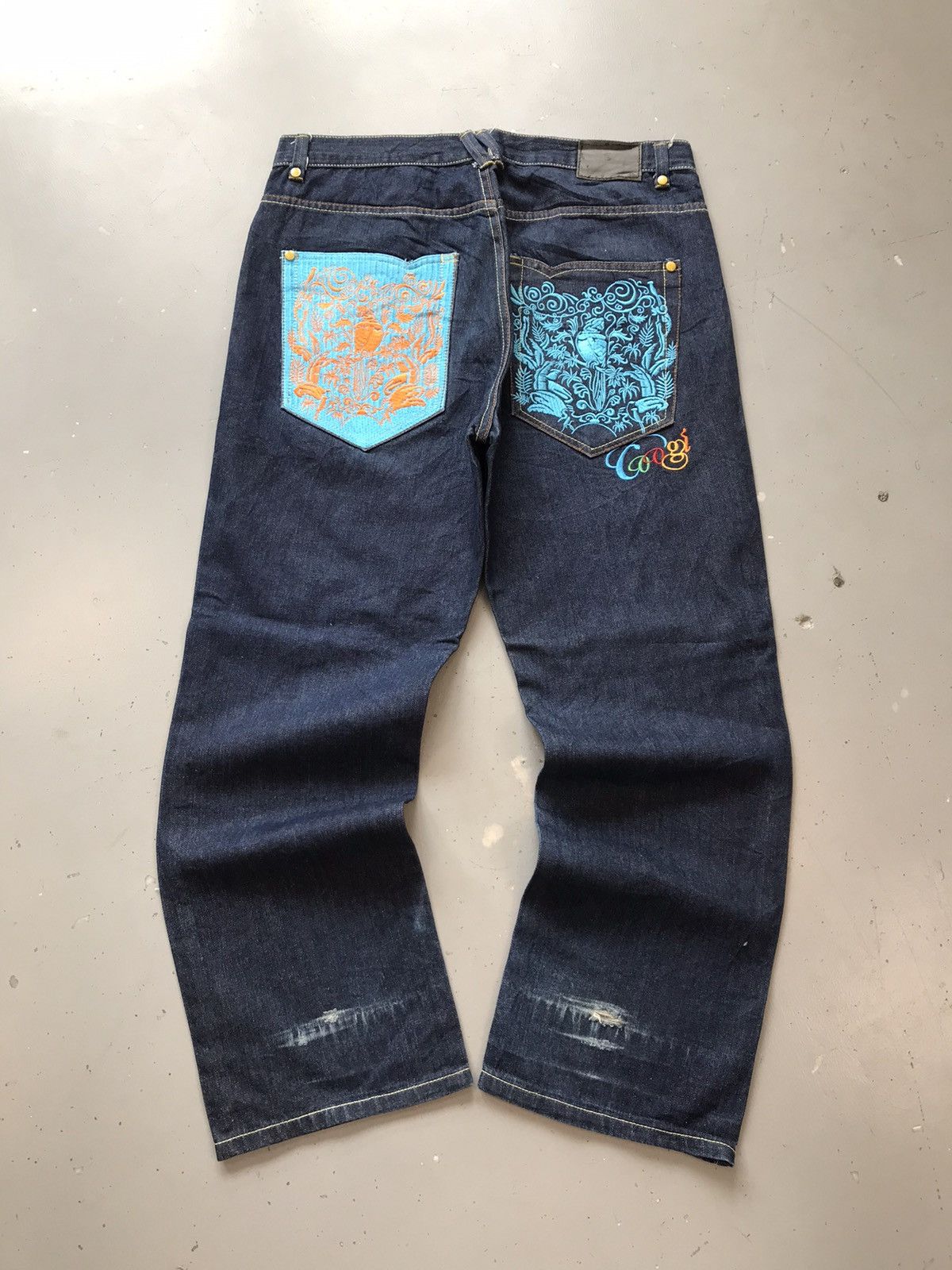 Coogi × Vintage Vintage Coogi thread parrot embroidered denim Size US 38 / EU 54 - 1 Thumbnail