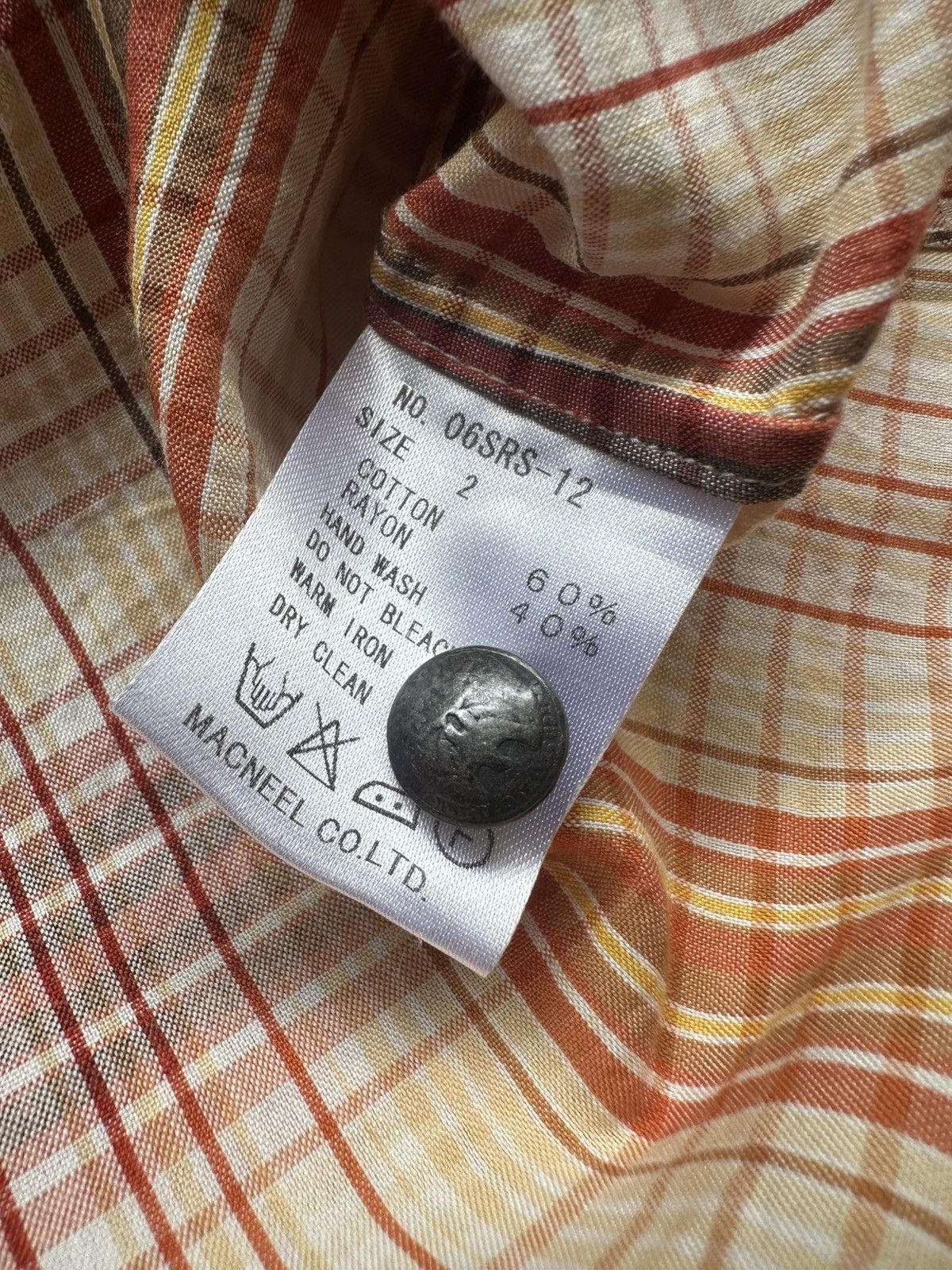 roarguns 2006SS - Roarguns “ Love & Peace “ shadow plaid shirt Size US M / EU 48-50 / 2 - 13 Thumbnail