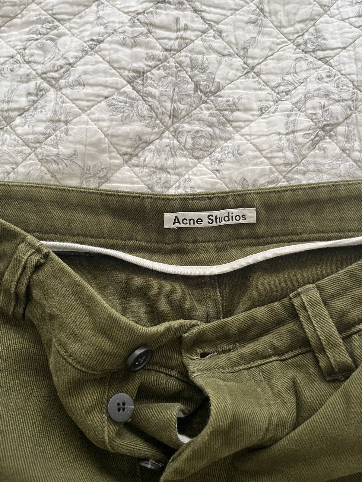 Acne Studios Acne Green Trousers Size US 31 - 2 Thumbnail