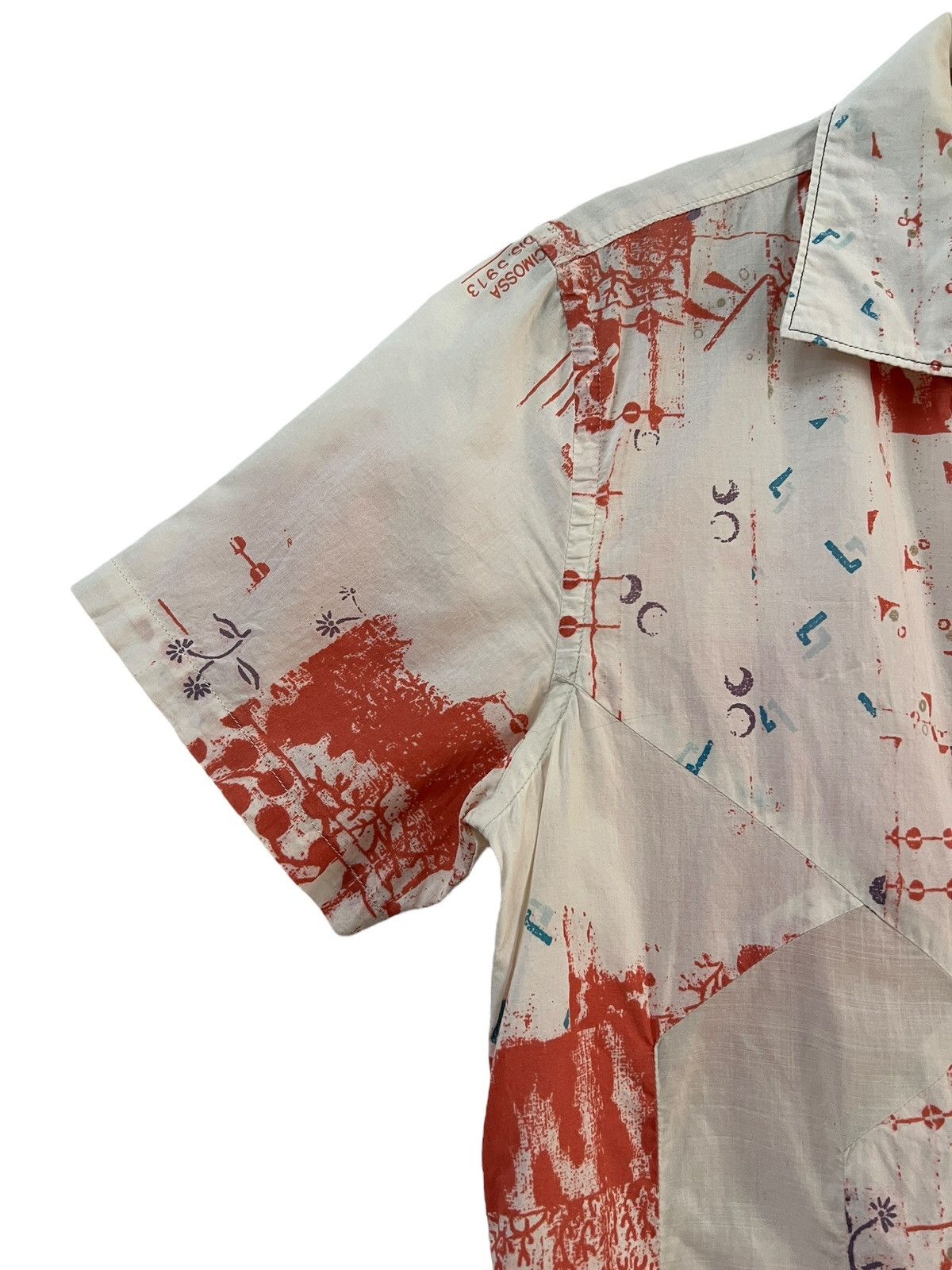 Marithe + Francois Girbaud 2000s MFG Reworked Art Printed Button Shirt Size US M / EU 48-50 / 2 - 6 Thumbnail