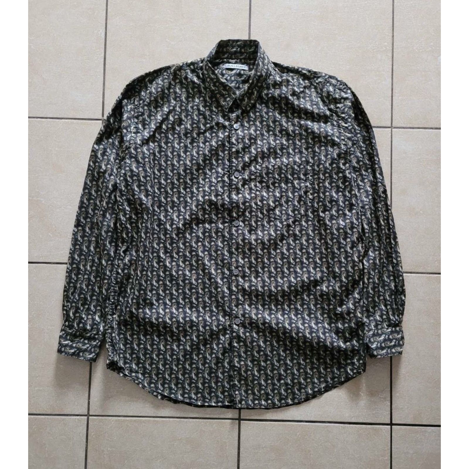 Our Legacy Our Legacy initial shirt reversed green paisley Size US M / EU 48-50 / 2 - 1 Thumbnail