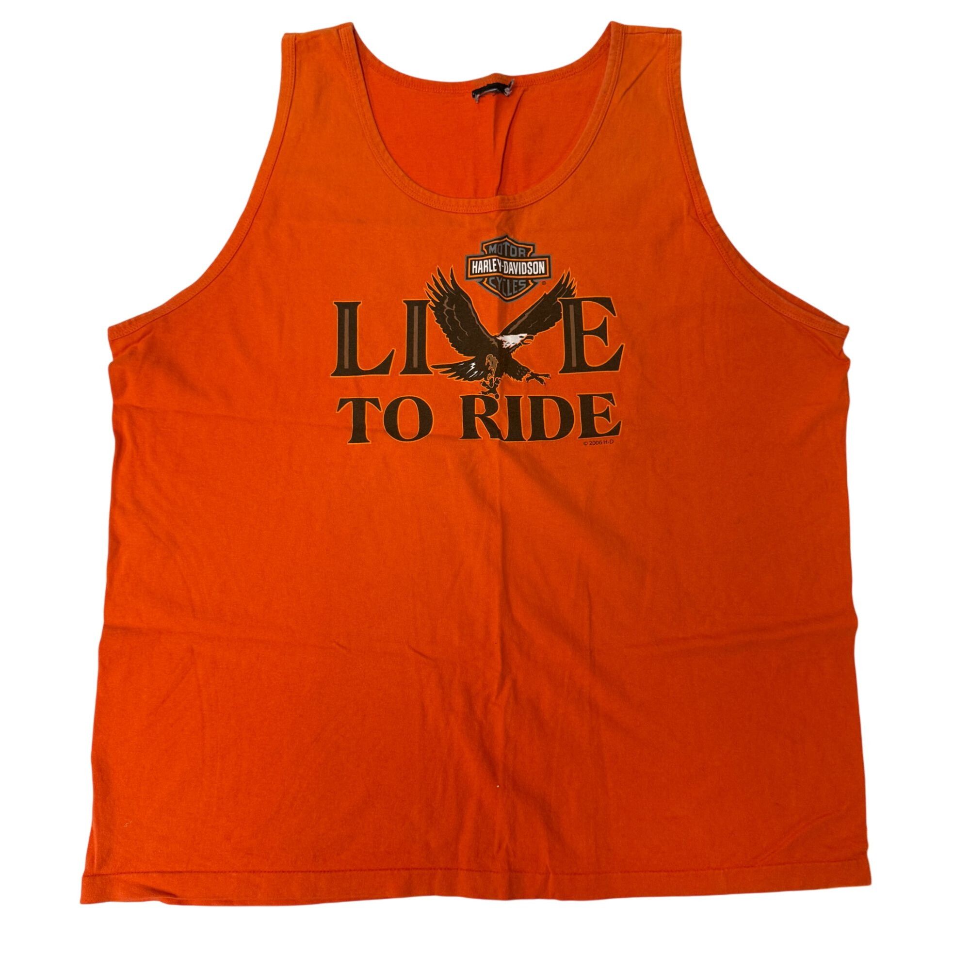 Harley Davidson H-D Motorcycle LIVE to RIDE Tank Top BIKER Muscle Shirt XL Size US XL / EU 56 / 4 - 2 Thumbnail