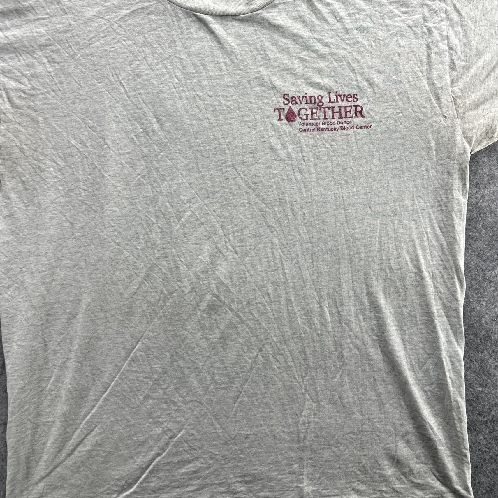 Vintage Saving Lives Together Shirt Mens Large Gray Volunteer Blood Donor Central Kentucky Shirt Mens Large Gray Volunteer Blood Donor Central Kentucky Size US L / EU 52-54 / 3 - 4 Thumbnail