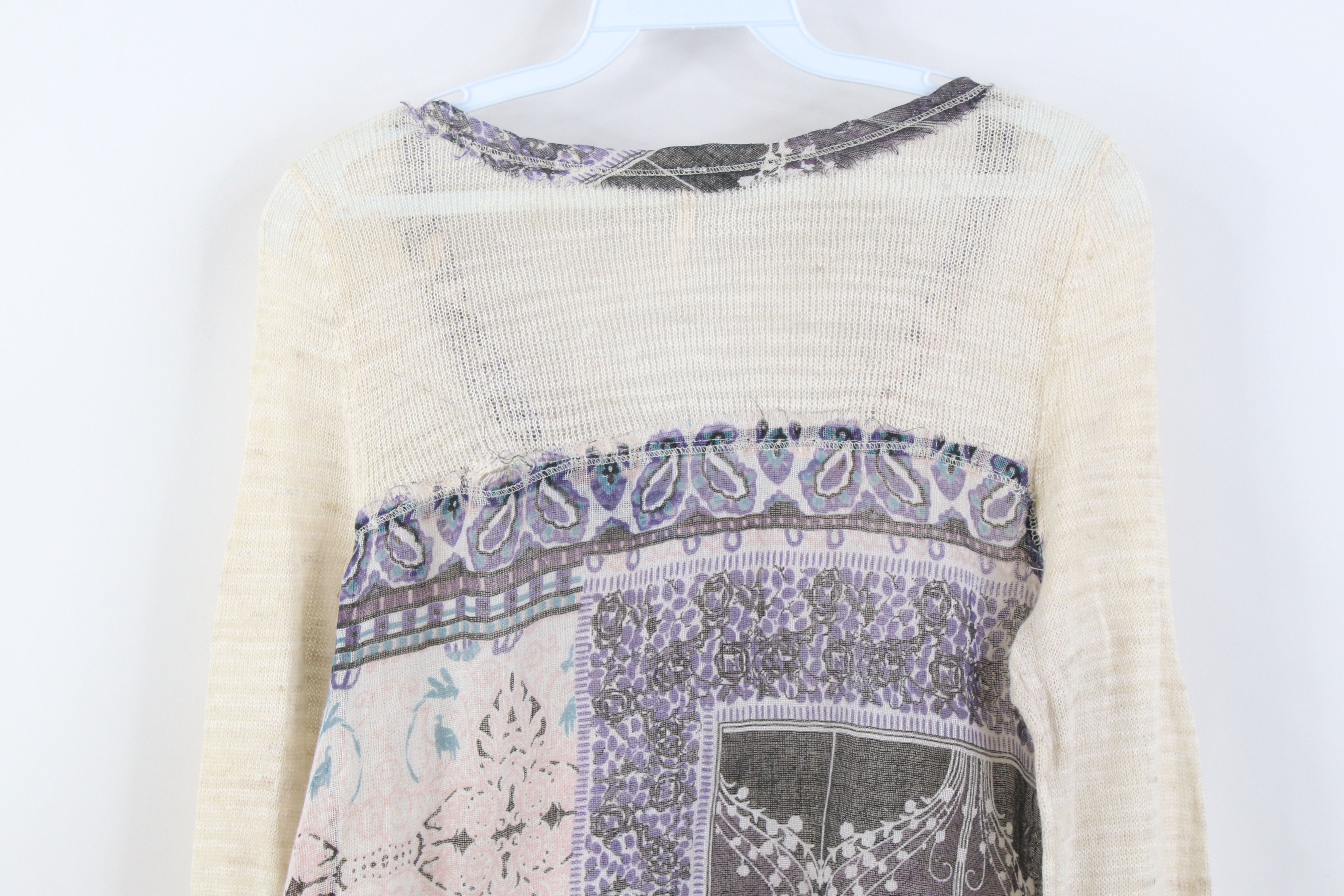 Free People Free People Chic Oversized Gauzy Flared Sleeve Knit T-Shirt Size S / US 4 / IT 40 - 15 Thumbnail