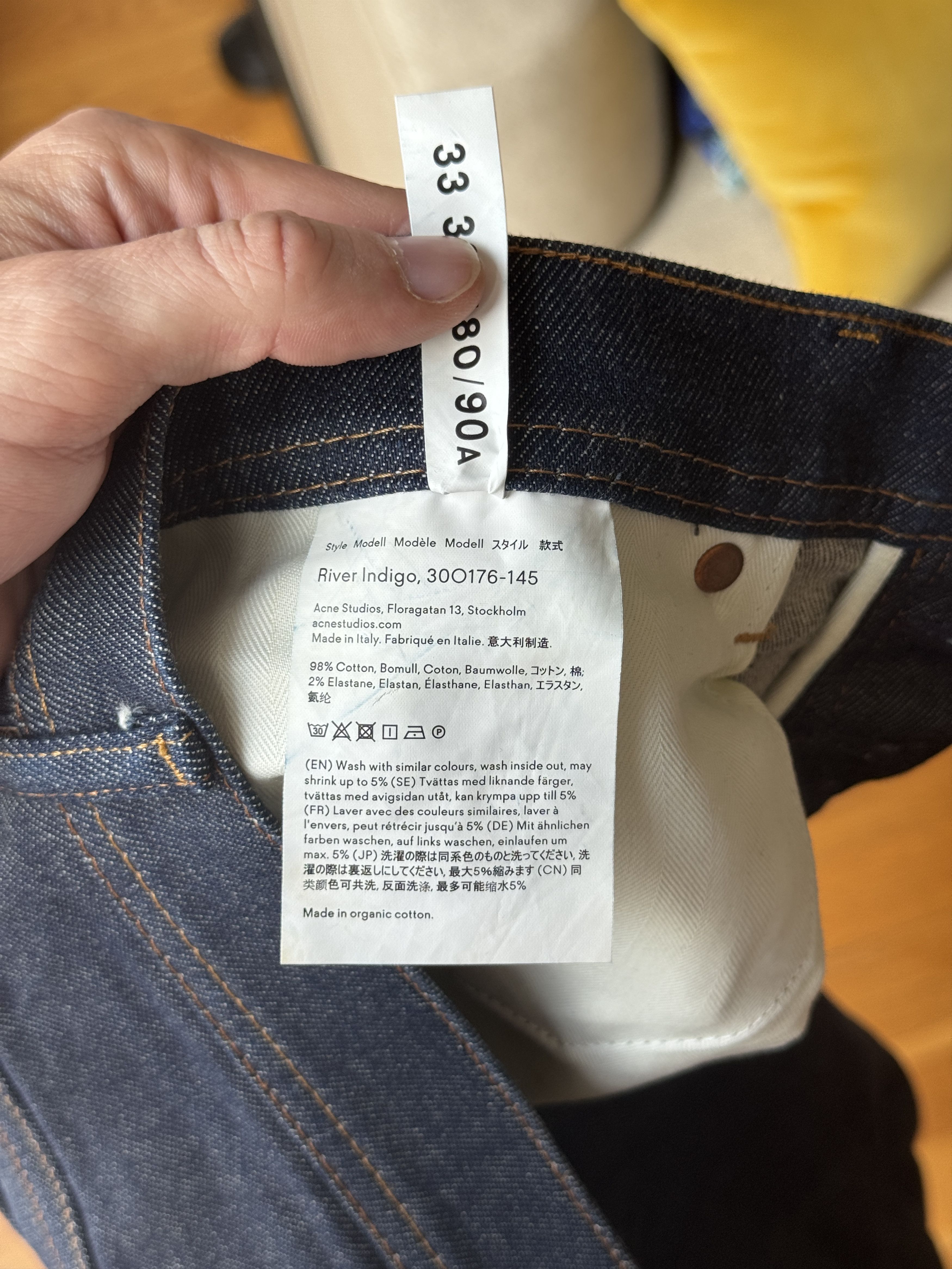 Acne Studios Bla Konst River Jeans – Indigo Size US 33 - 5 Thumbnail