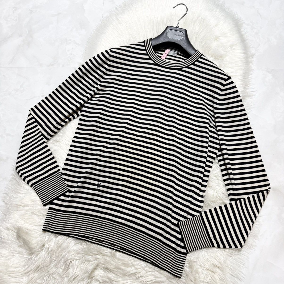 Dior Dior Homme Bee embroidery striped knit sweater Size US L / EU 52-54 / 3 - 5 Thumbnail