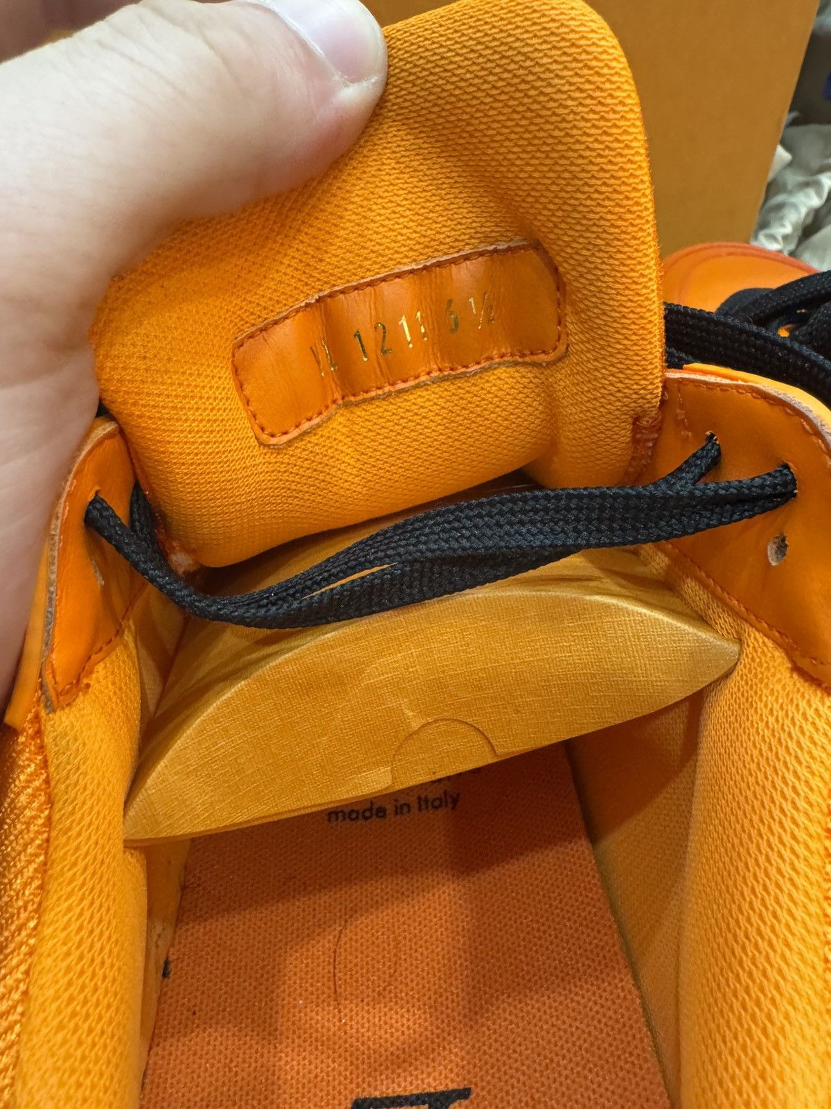 Louis Vuitton Louis Vuitton trainers orange/ black Size US 7.5 / EU 40-41 - 6 Thumbnail