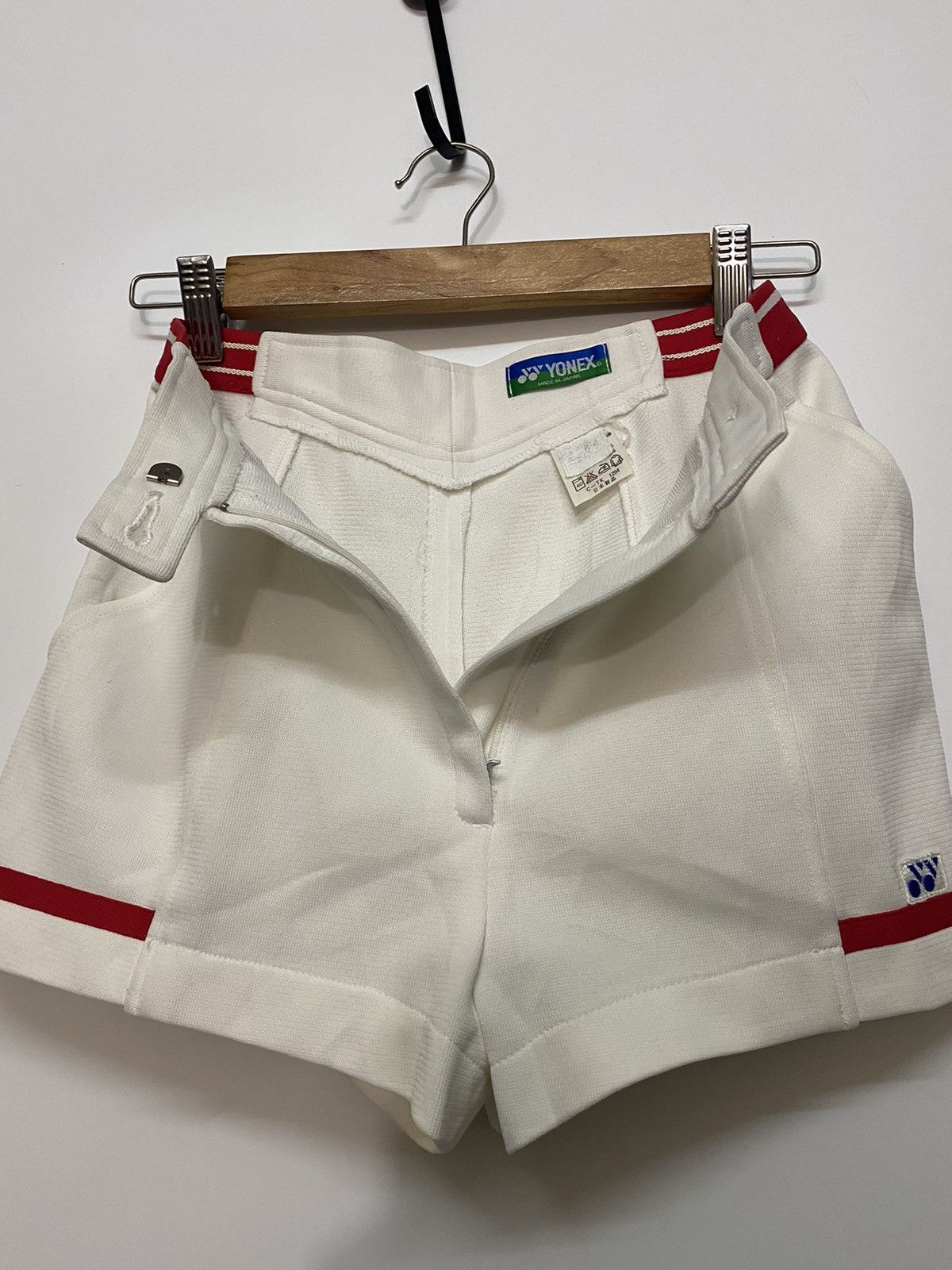 Japanese Brand × Vintage VINTAGE Yonex Tennis Shorts White Wimbledon Sports Japan Size 24" / US 00 / IT 34 - 8 Thumbnail