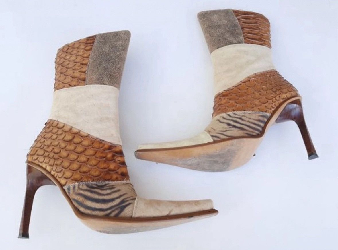 Western Fluxá crocodile leather boots 37