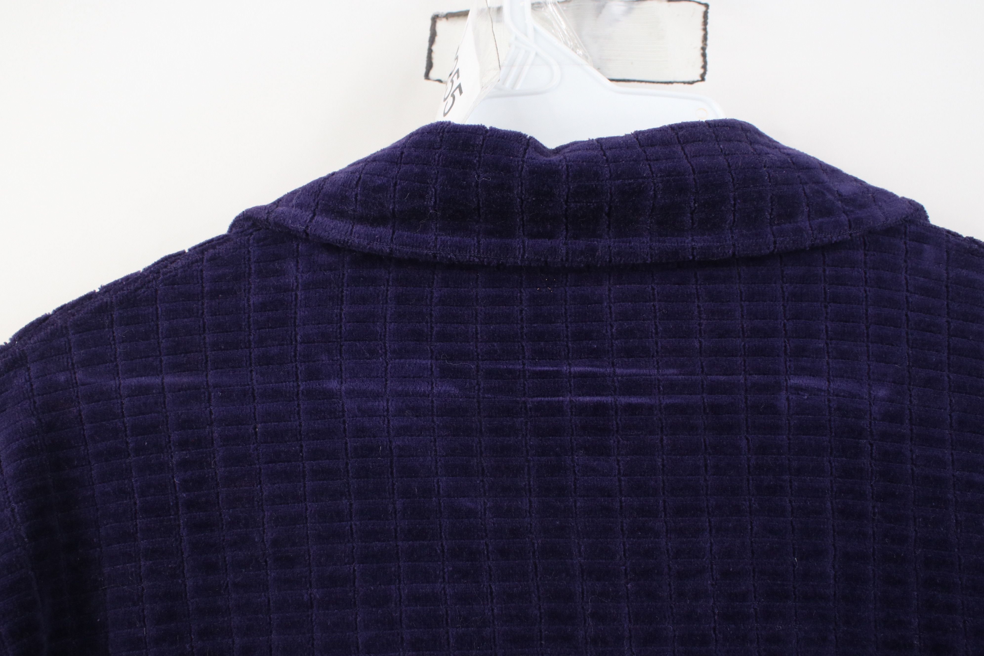 Vintage Vintage 90s Y2K Streetwear Velour 1/4 Zip Long Sleeve Polo Size US M / EU 48-50 / 2 - 10 Thumbnail