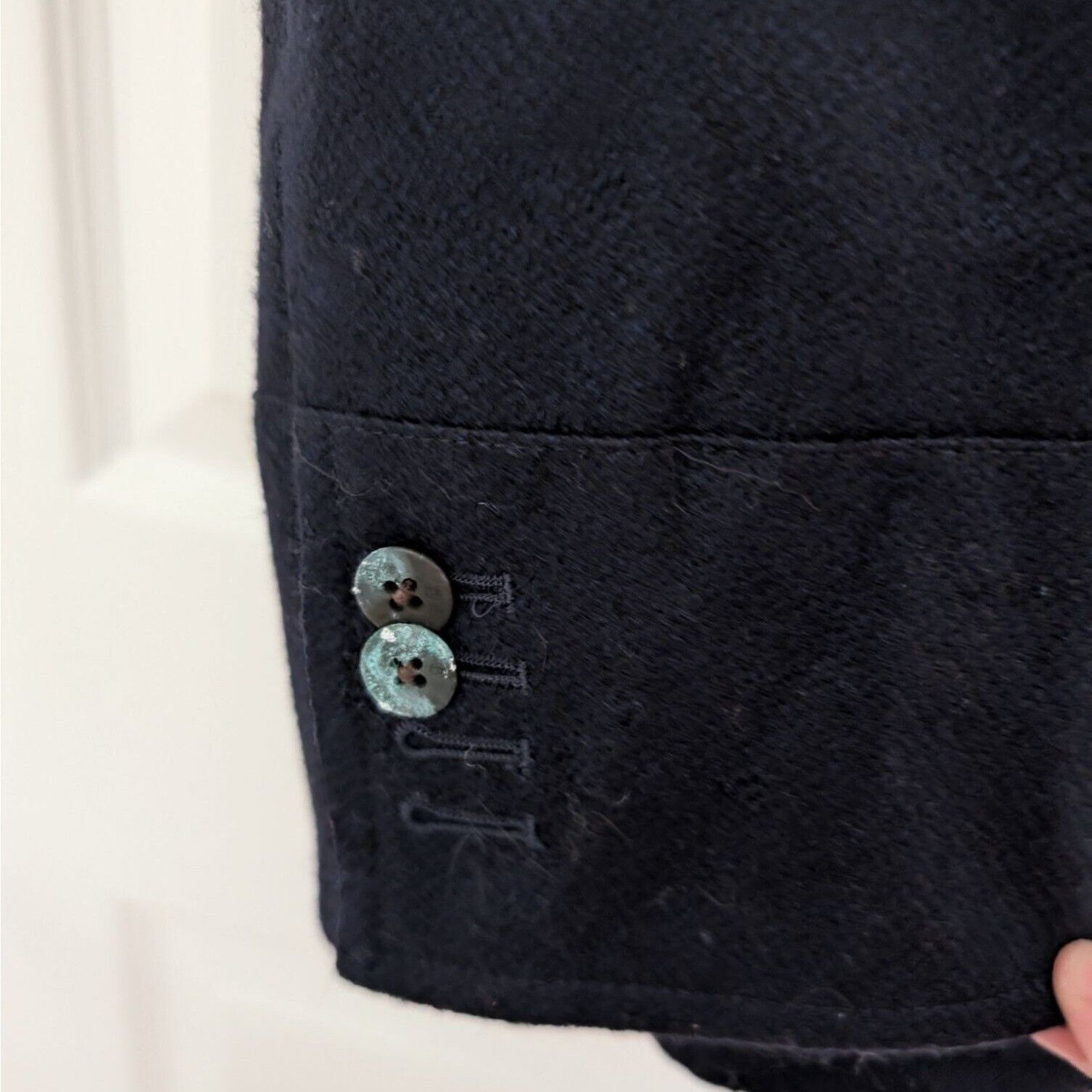 Designer Kroon Wool Cashmere Ritchie Hybrid Jacket Mens Size 44 Blue Size US M / EU 48-50 / 2 - 5 Thumbnail