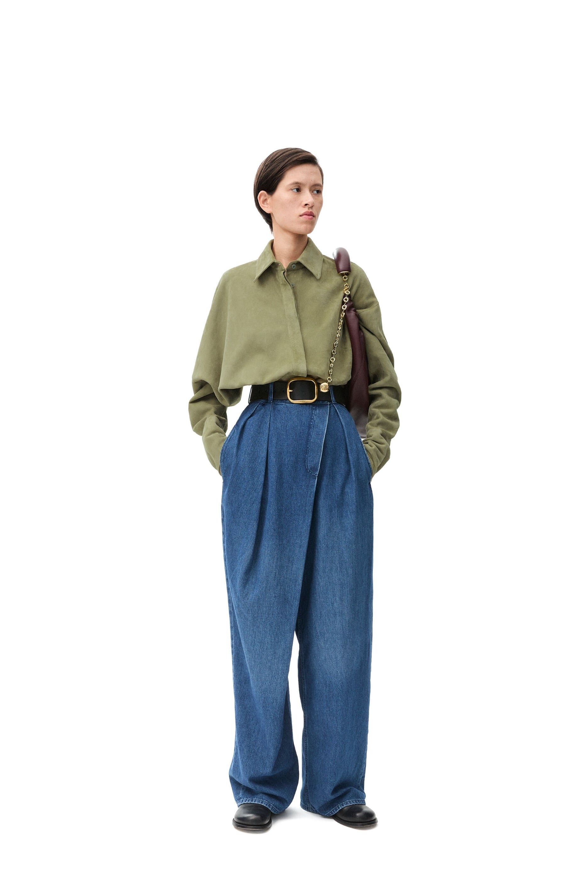 Loewe o1w1db10426 Button Ups in Green Size L / US 10 / IT 46 - 4 Thumbnail